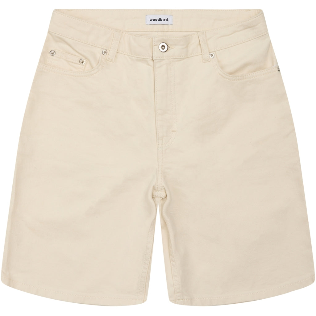 Woodbird Maggie Twill Shorts Off White