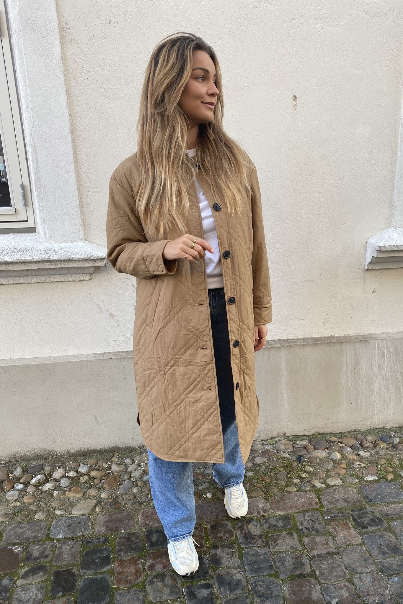 Ambere Merson Long Coat - Tigers Eye Udsalg