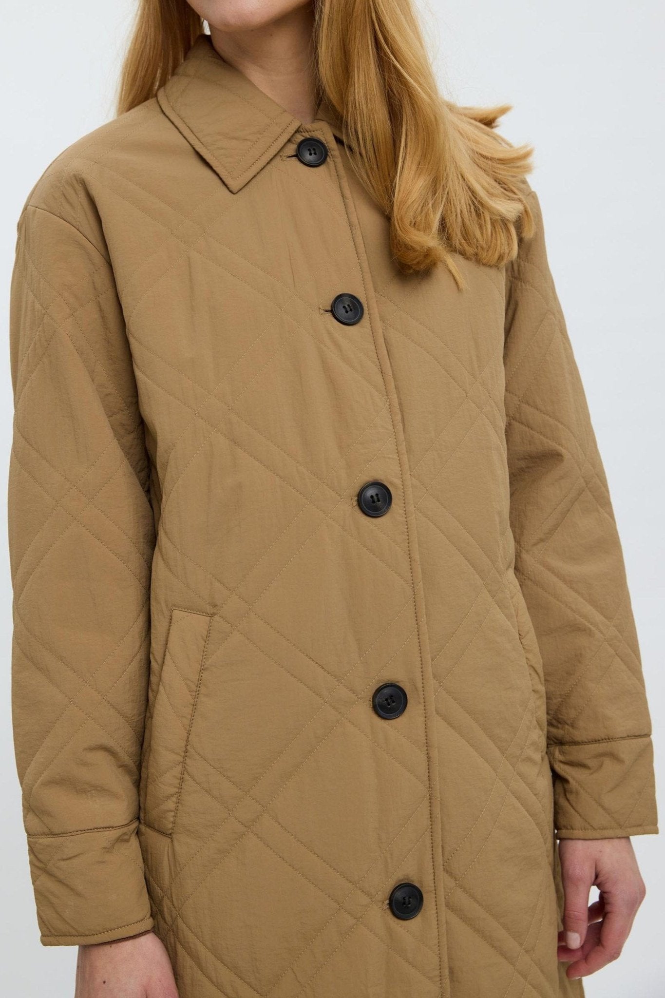 Ambere Merson Long Coat - Tigers Eye Udsalg