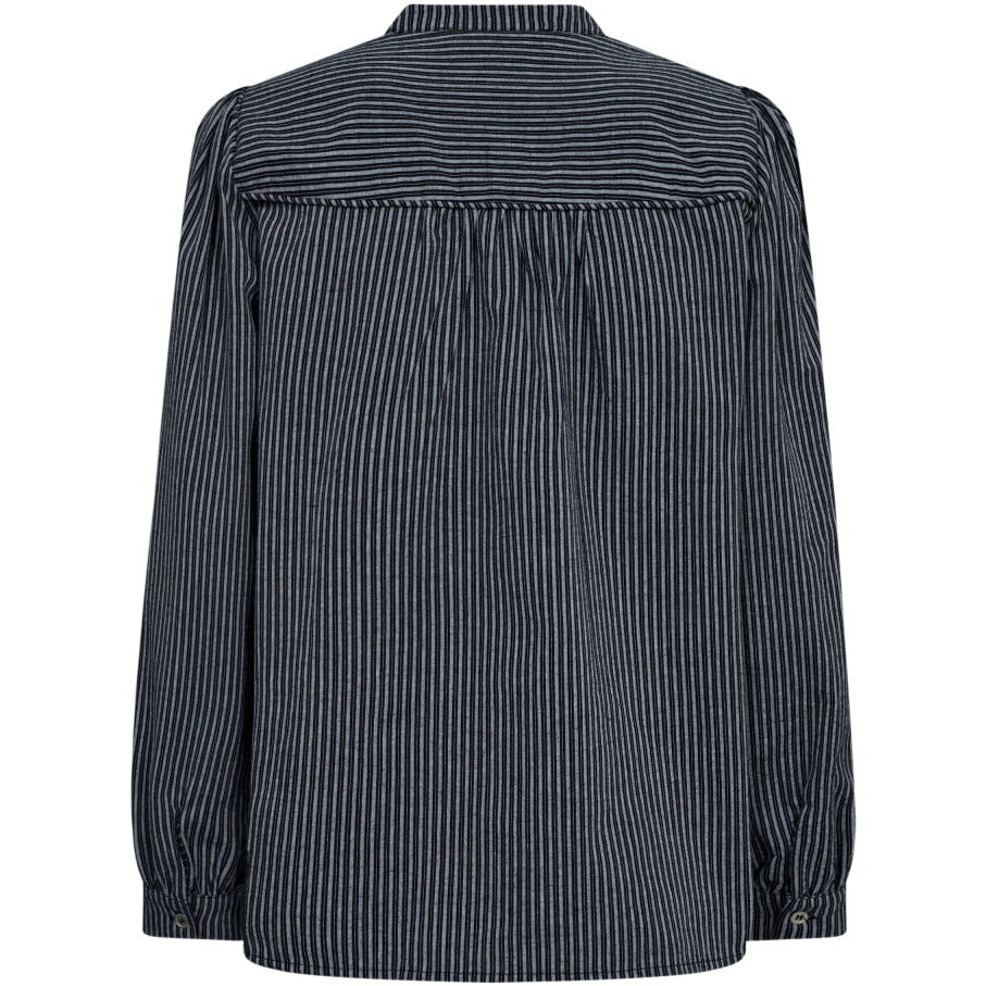 Co'Couture Simona Stripe Bluse Navy