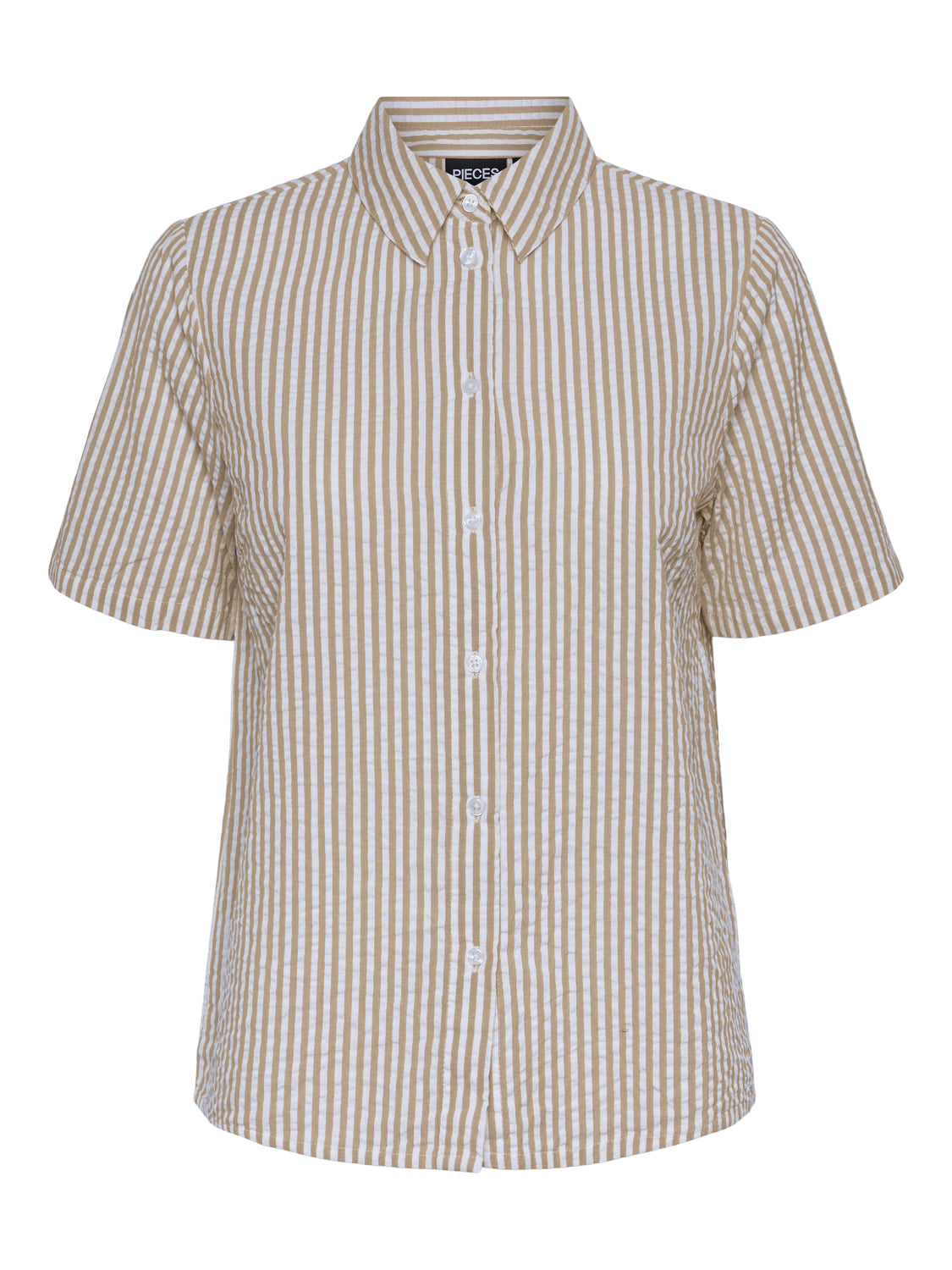 Pieces Sally SS Skjorte Nomad / Cloud Dancer Online nu