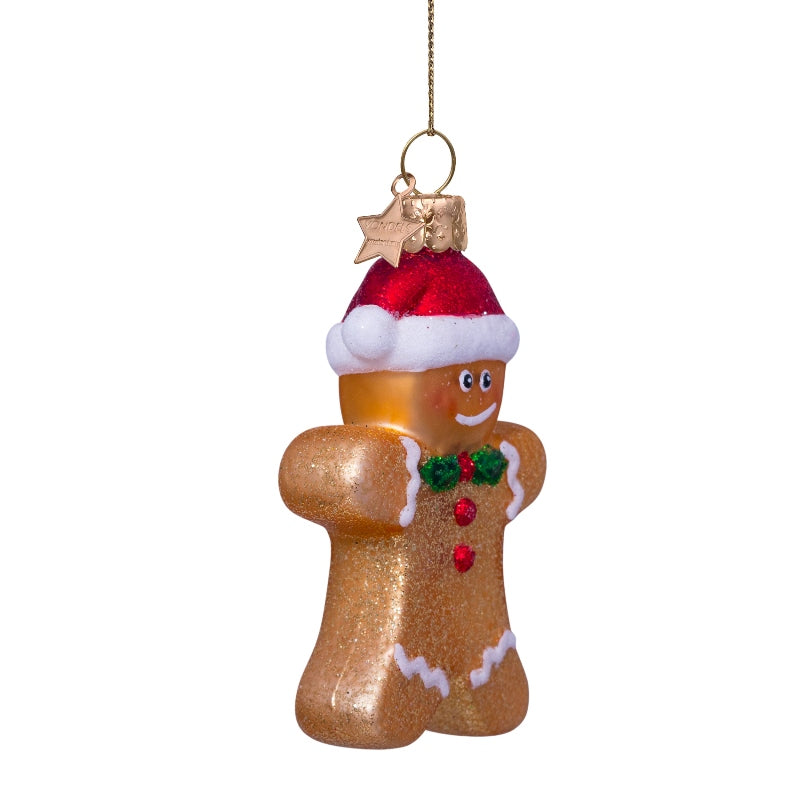 Vondels Glas Ornament Cookie Gingerbread