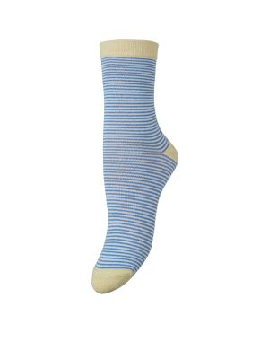 Becksöndergaard Estella Stripe Strømper Little Boy Blue