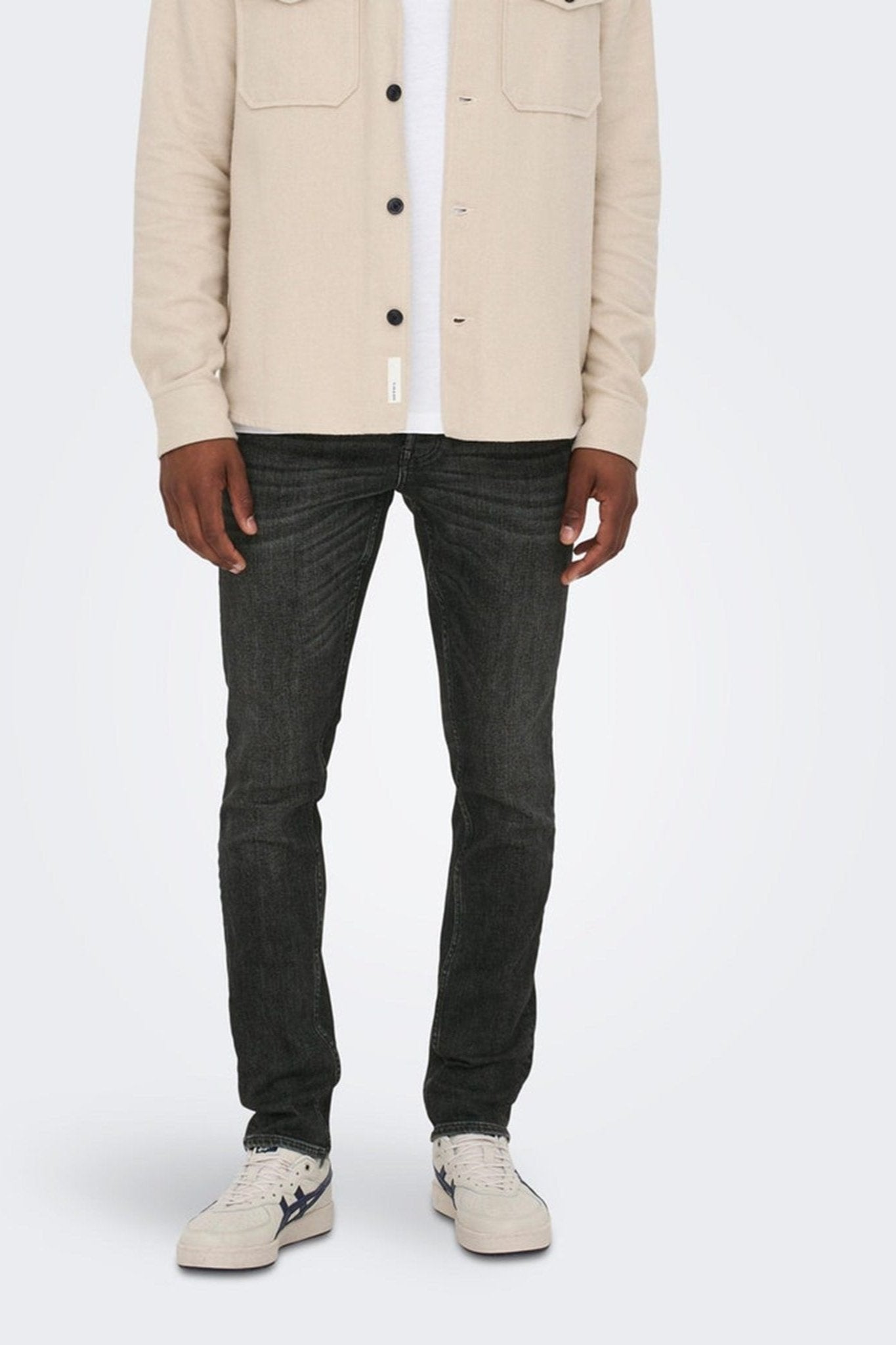 Loom Slim Black Jeans - Sort Online salg
