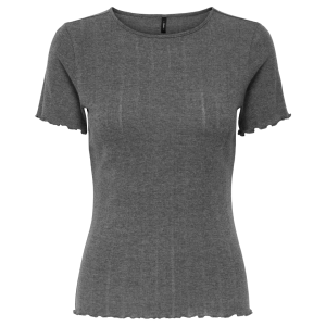 Only Tenna SS T-shirt Dark Grey Melange