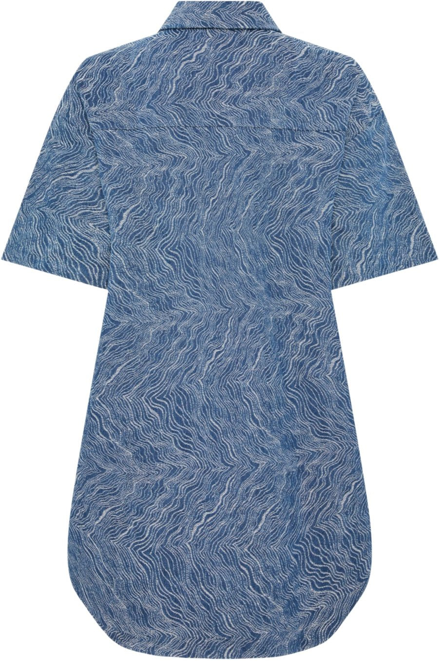 Pieces Jennifer SS Short Denimskjorte Medium Blue Denim