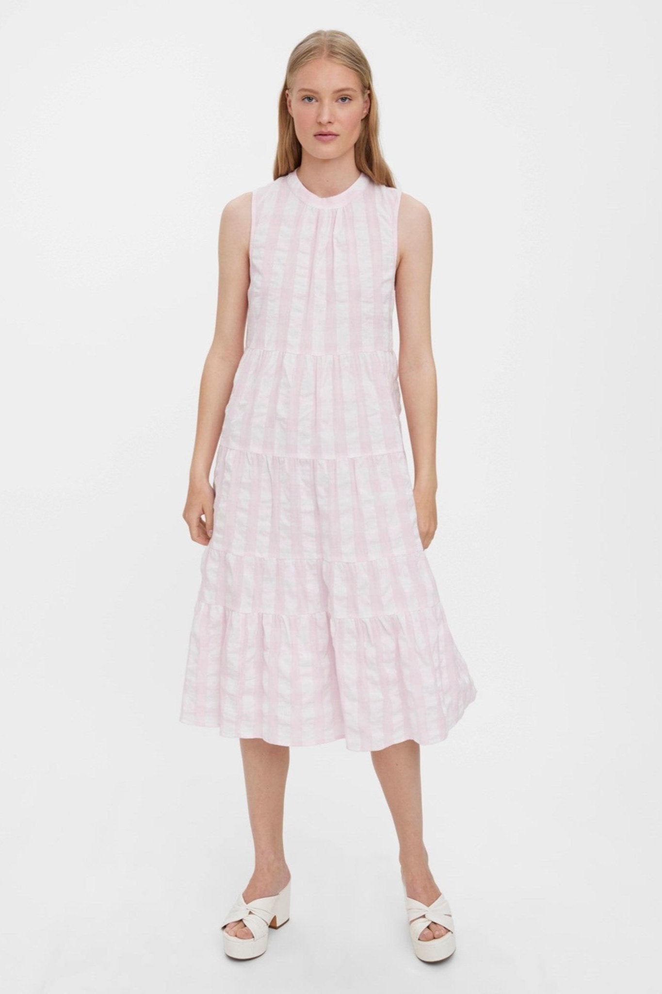 Sody Calf Highneck Kjole - Light Lilac