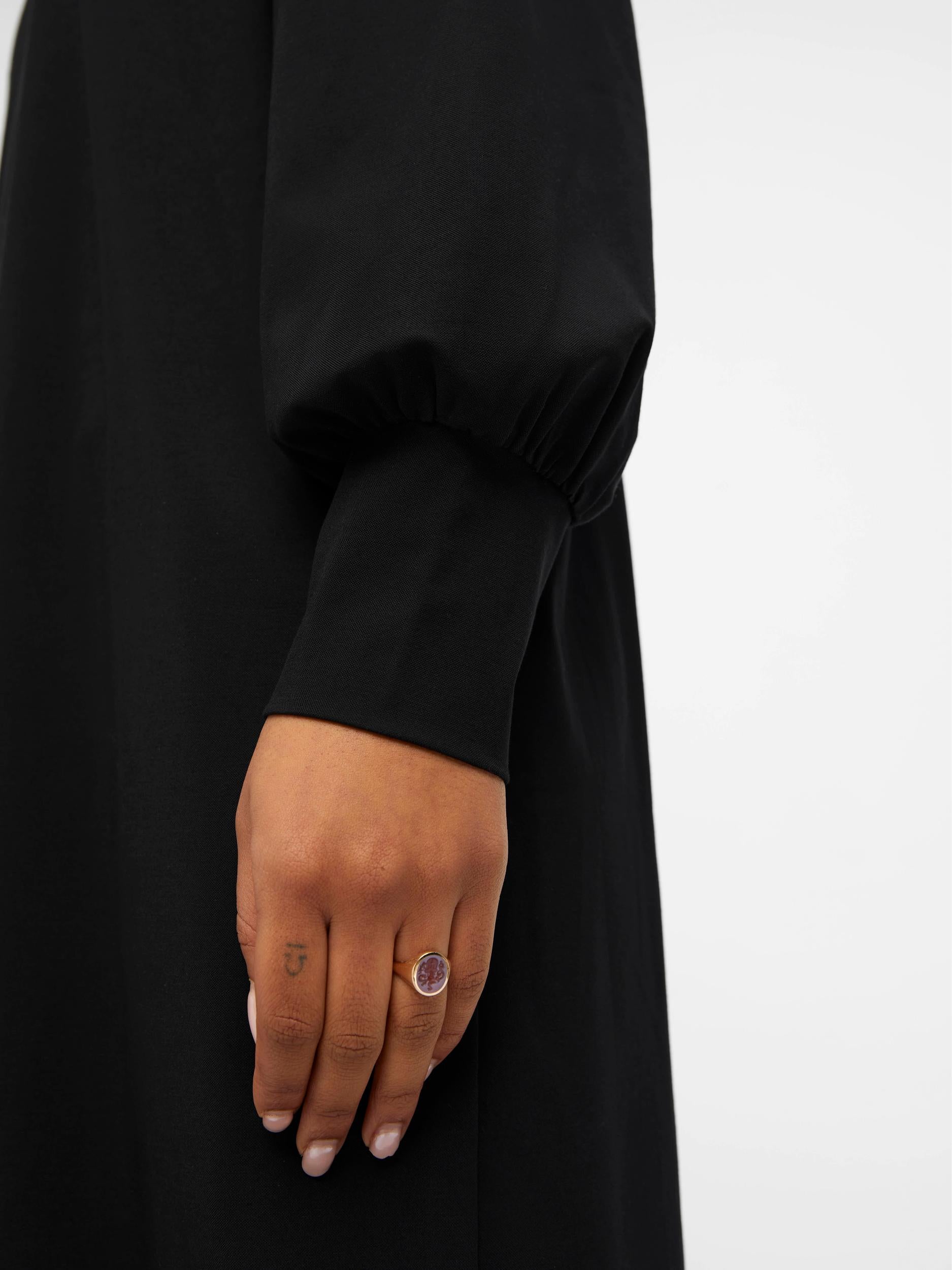 Object Caroline L/S Kjole Black