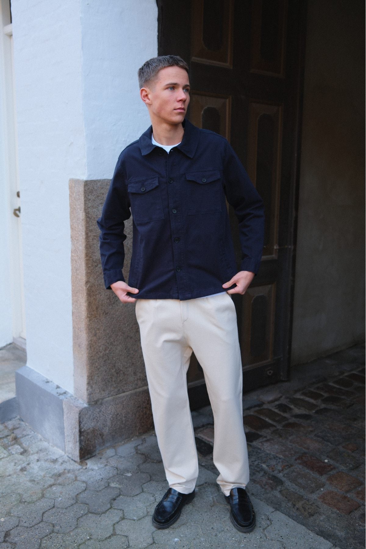 Performance Pants Wide - Beige Online nu