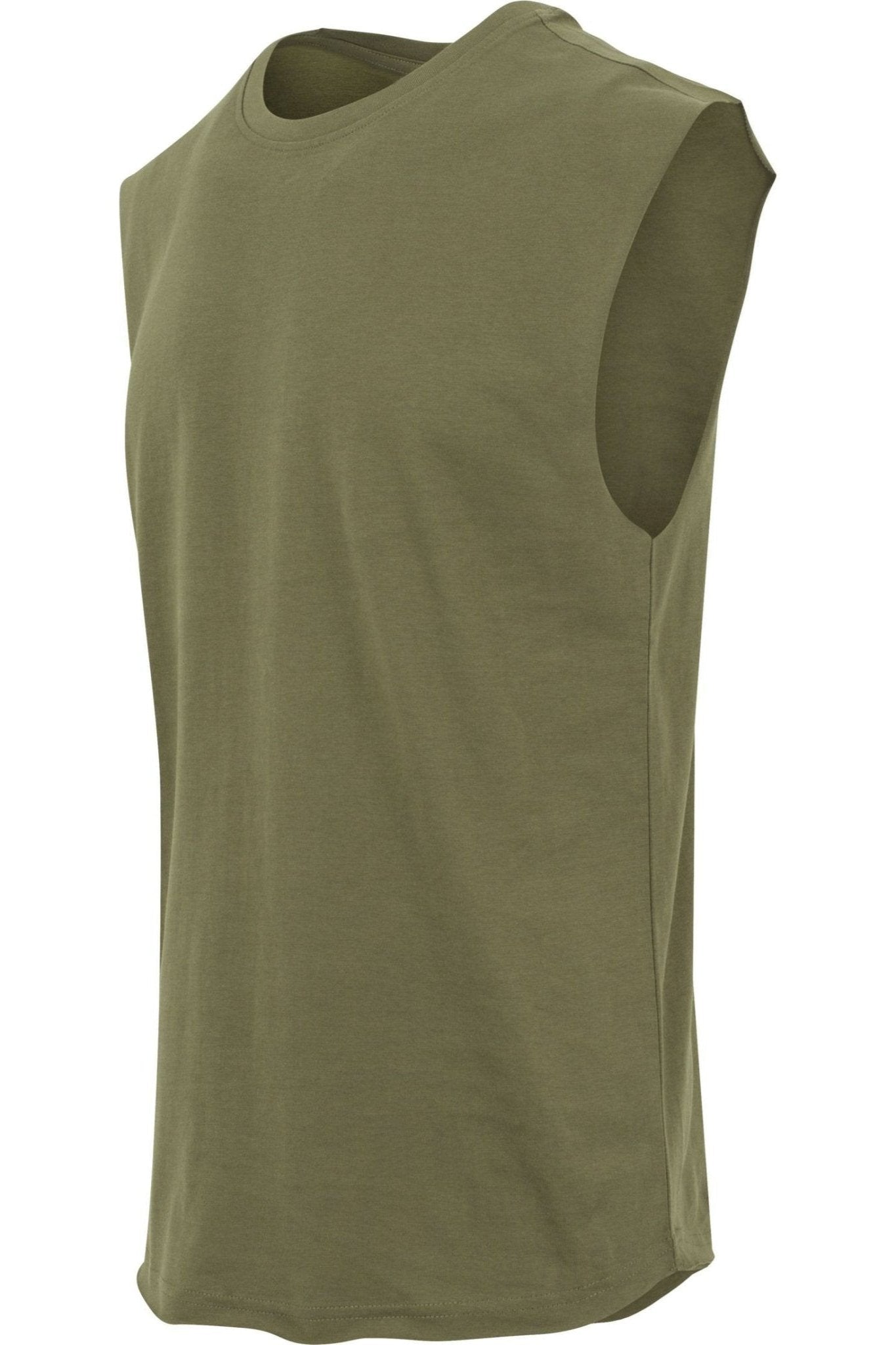 Sleeveless Tee - Oliven Rabat