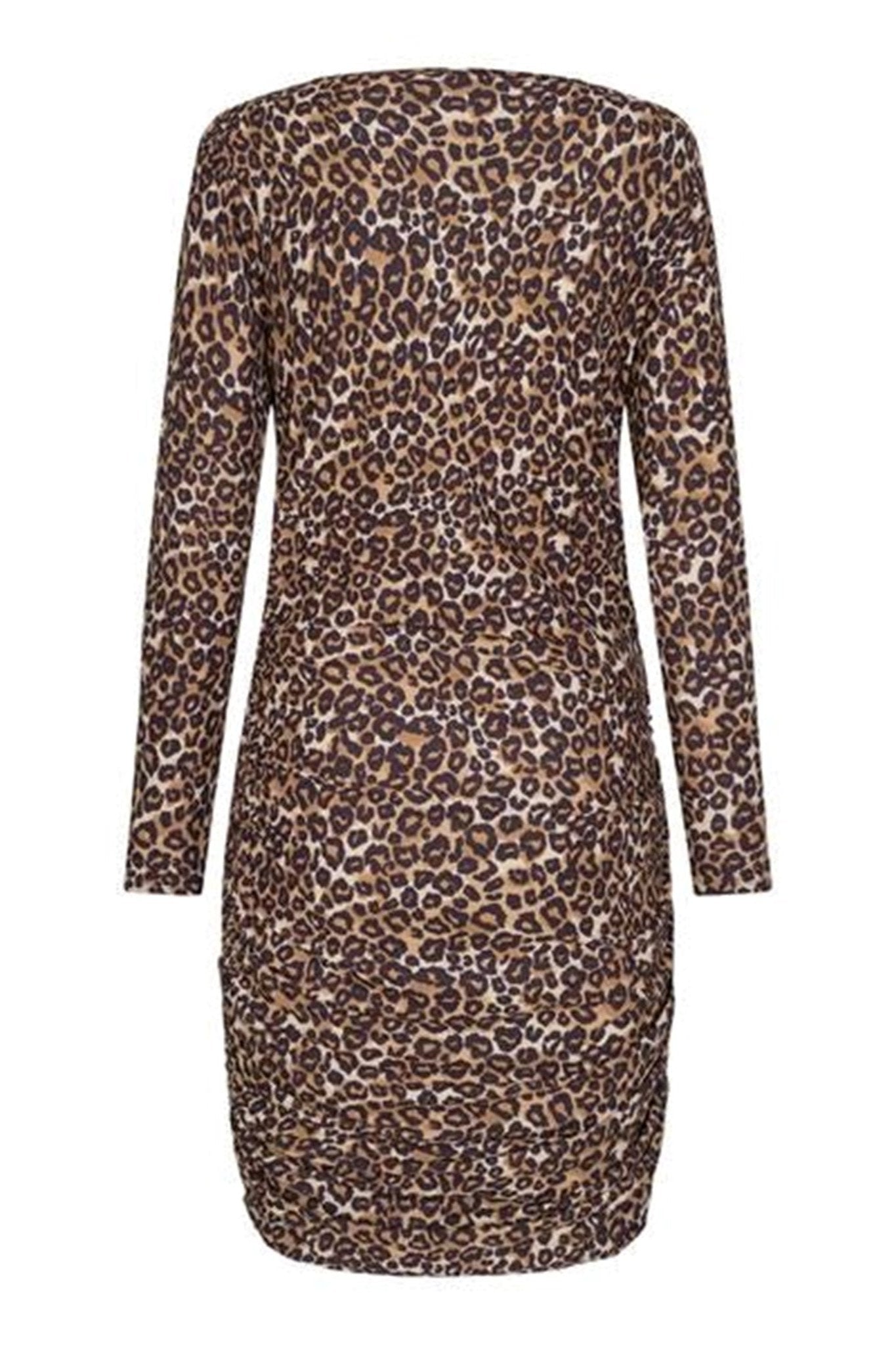 Alma Langærmet Kjole - Leopard