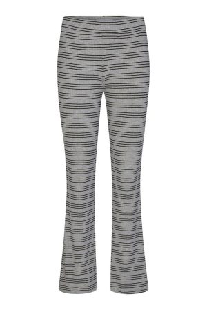 Natalia Flair Pants - Grå Guld Lurex Mode