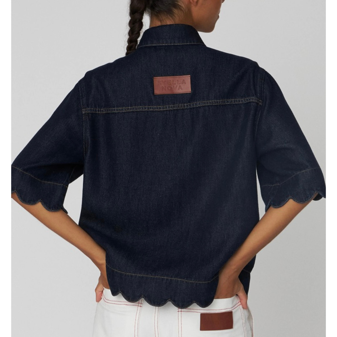 Stella Nova Blue Denim Skjorte Denim Blue