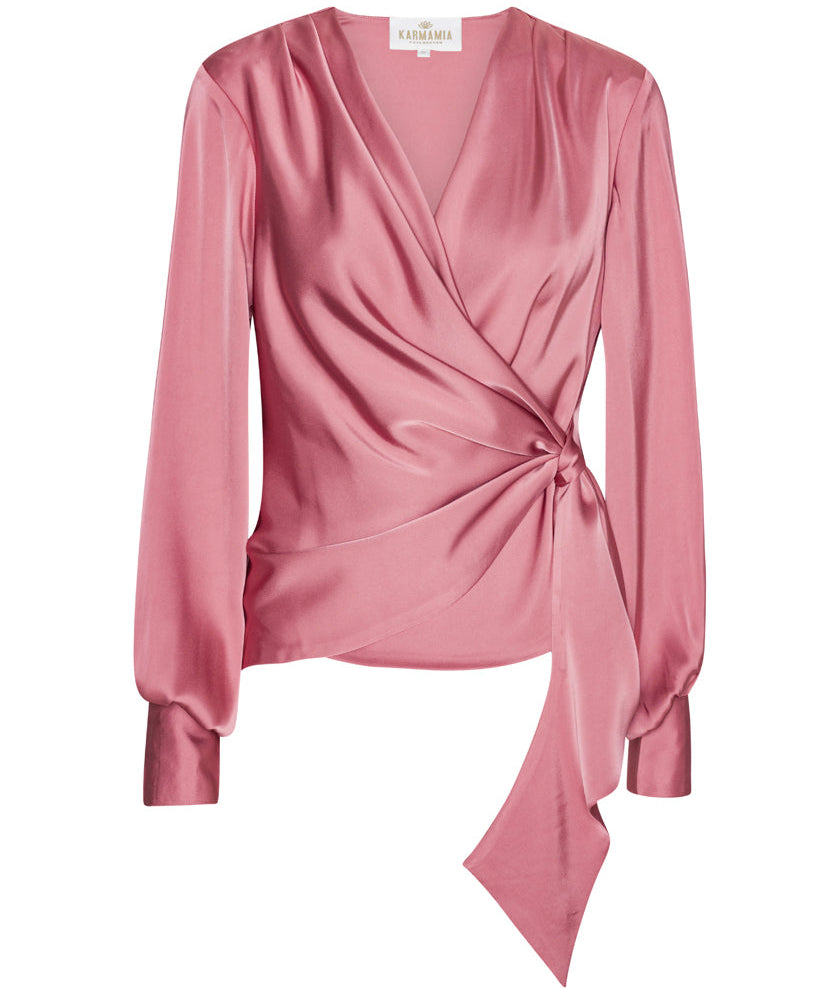 Karmamia Copenhagen Ines Bluse Semi Rich Velvet Pink