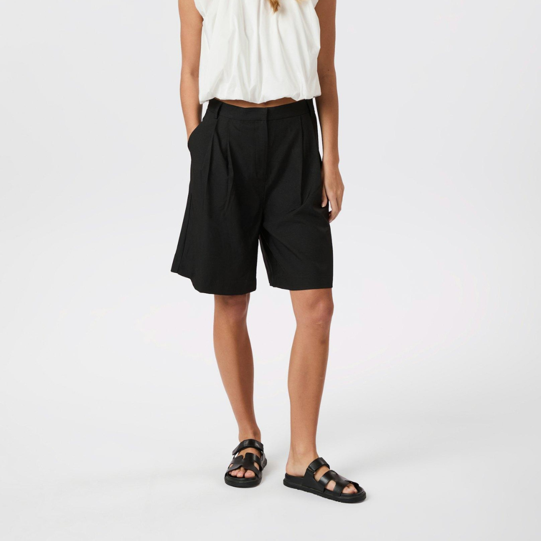 Neo Noir Nika Bermuda Shorts Black