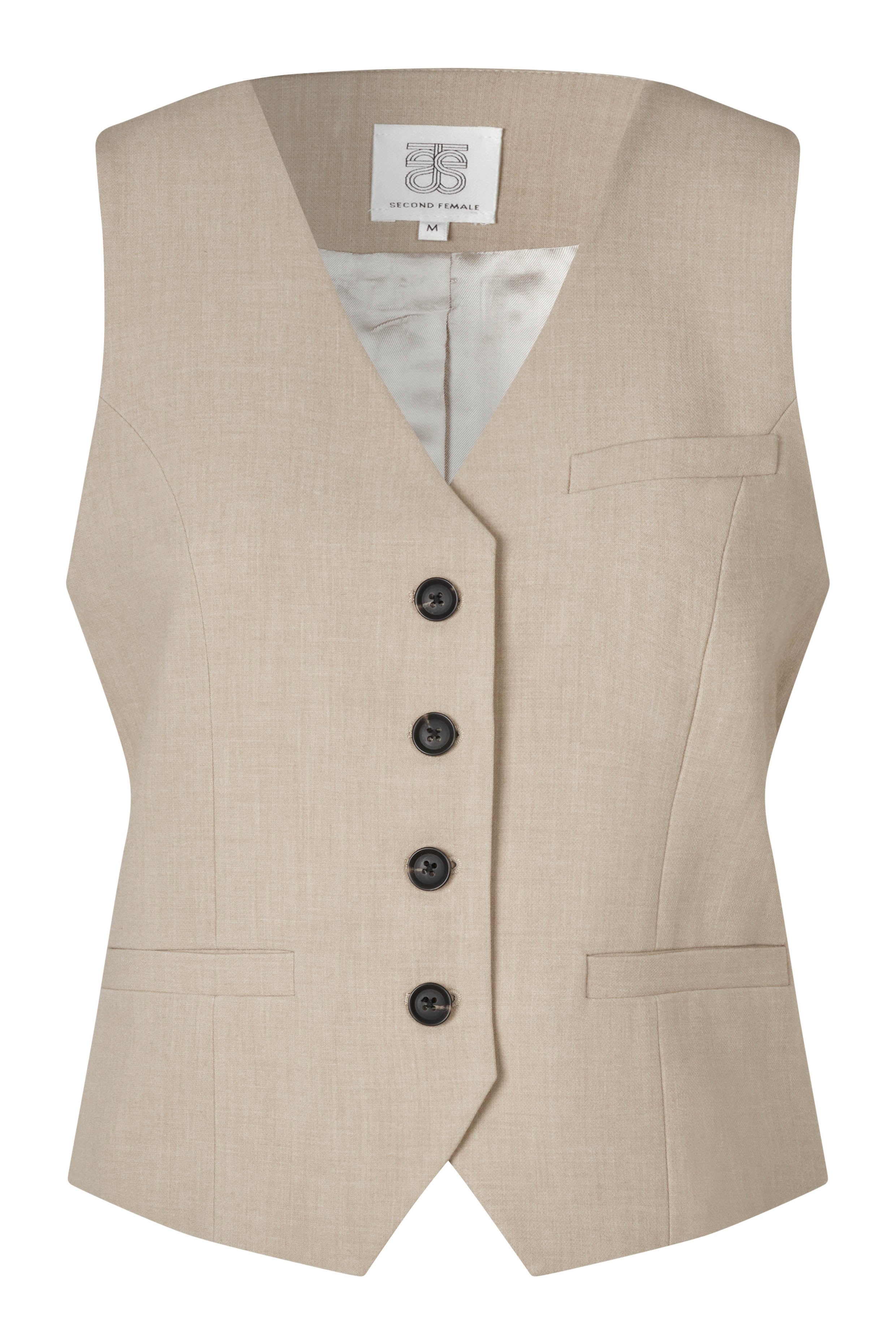 Second Female Felice Vest Roasted Cashew