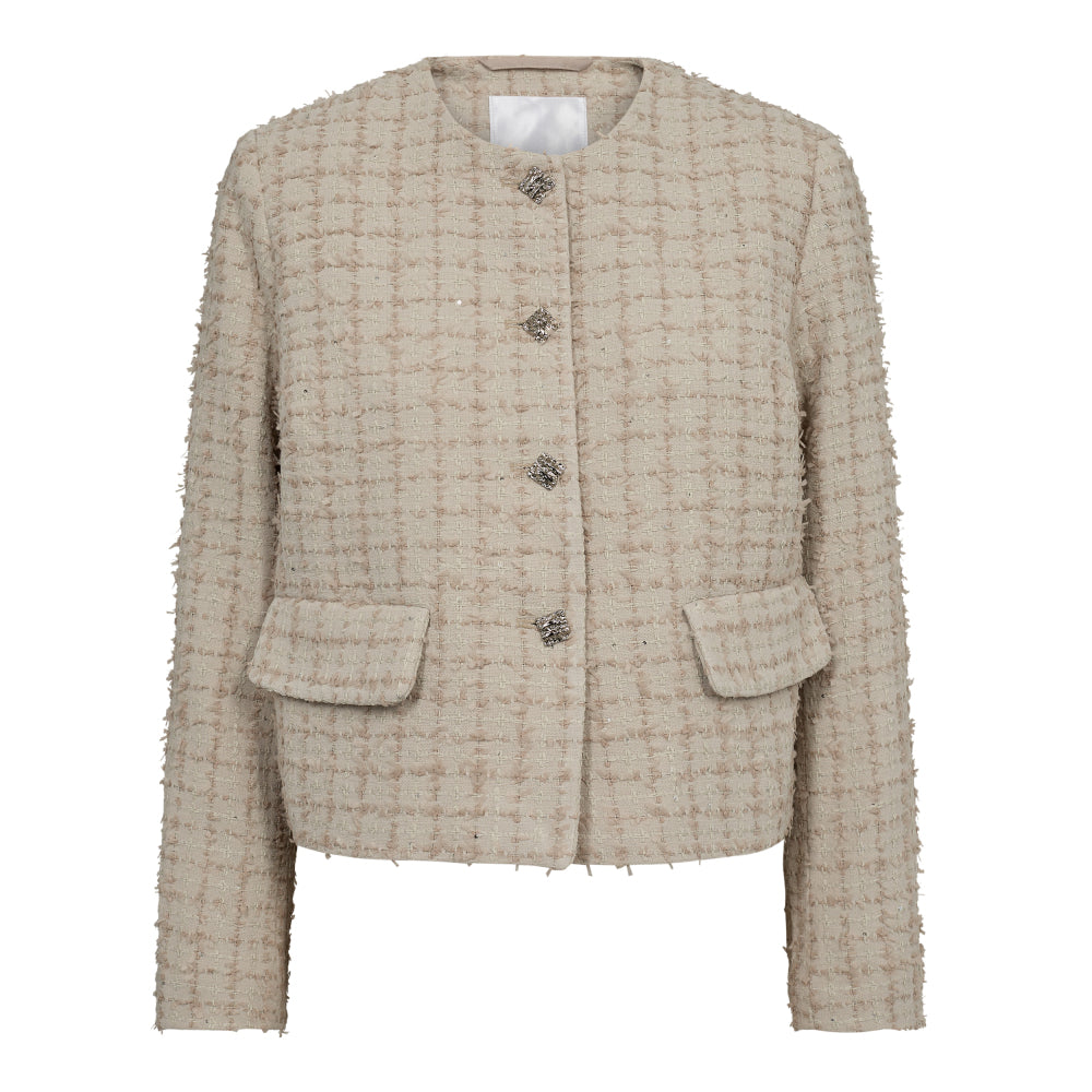 Co'Couture Aila Boucle Jakke Sand Online nu