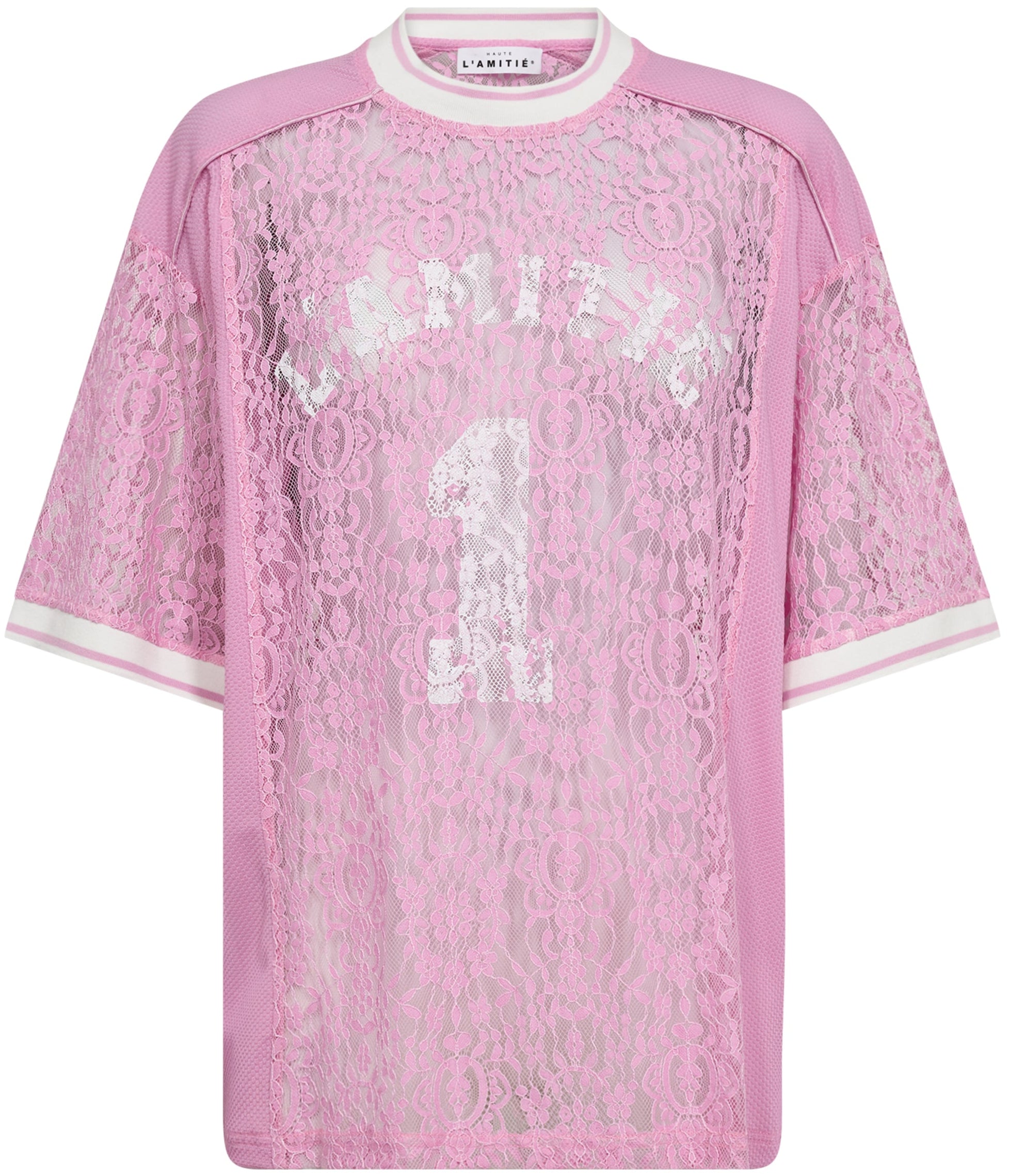 Haute L'Amitié Lace Football T-Shirt Candyfloss (Forudbestilling lev. april)