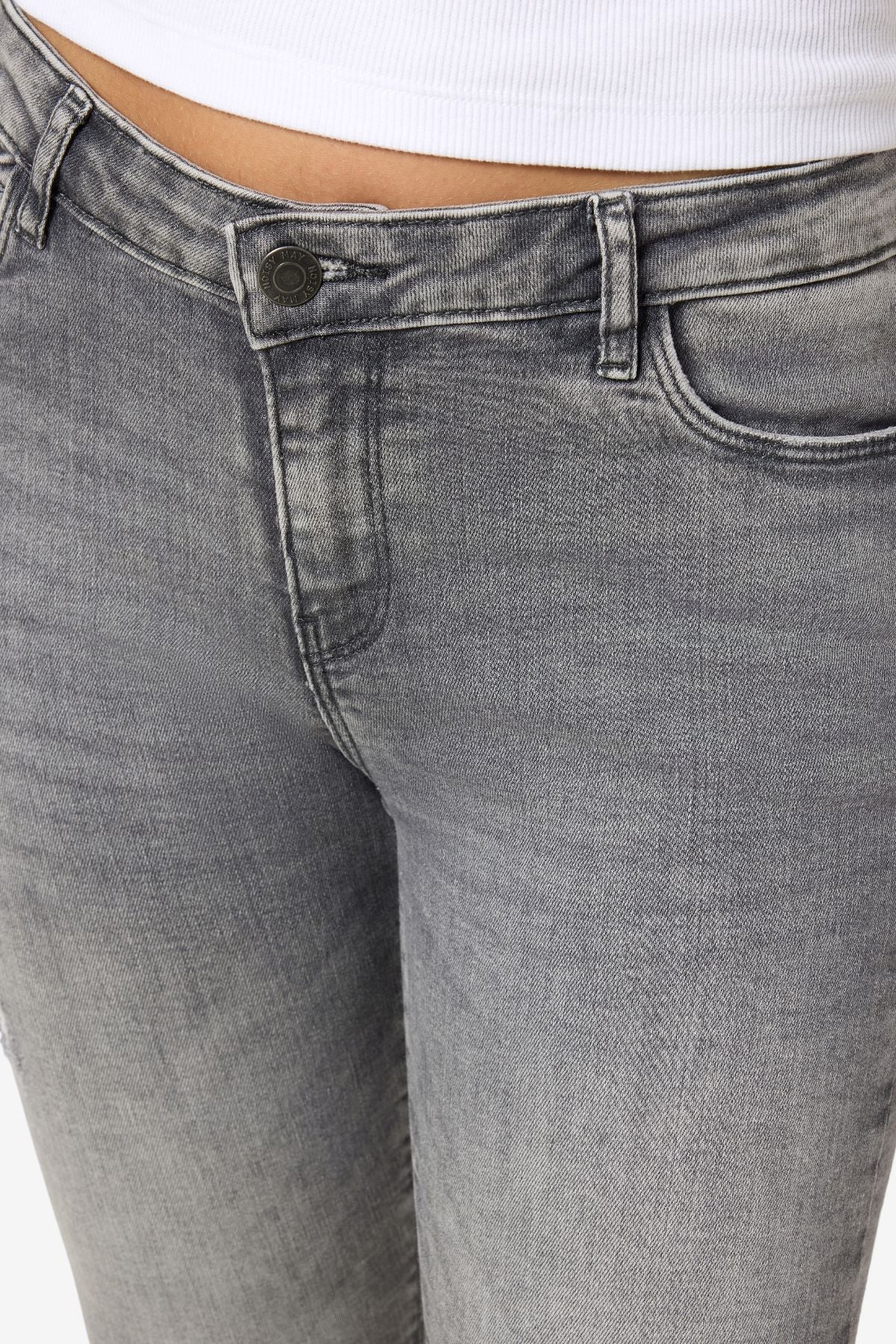 Kimmy Skinny Jeans - Medium Grå Denim