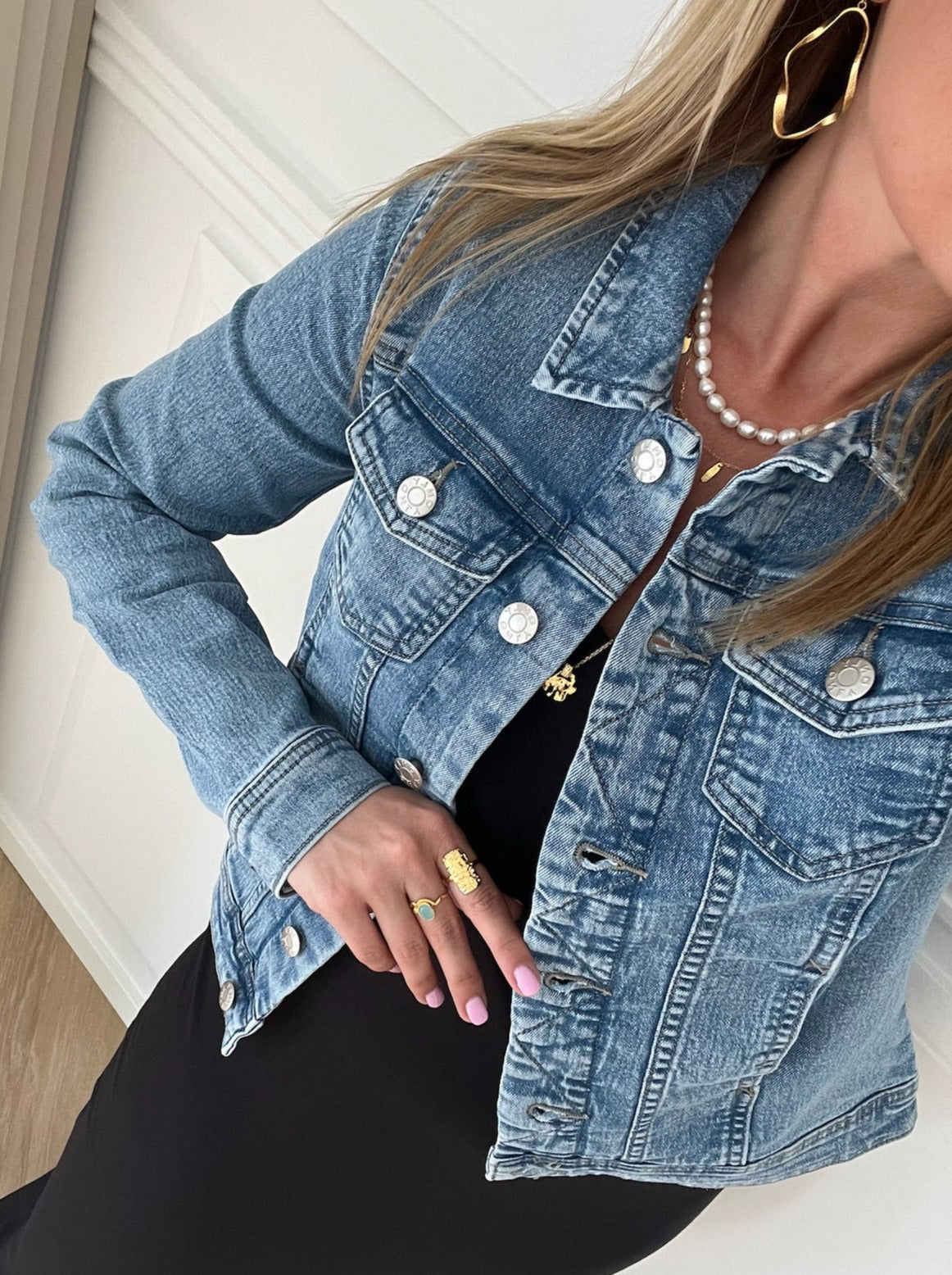 Only Wonder Denim Jakke Light Blue Denim på udsalg