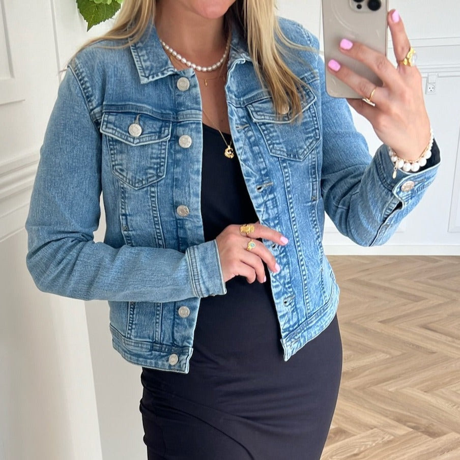 Only Wonder Denim Jakke Light Blue Denim på udsalg