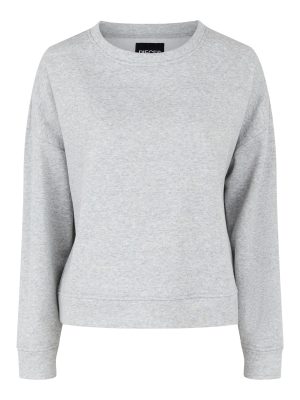 Pieces Chilli Sweatshirt Light Grey Melange NO25