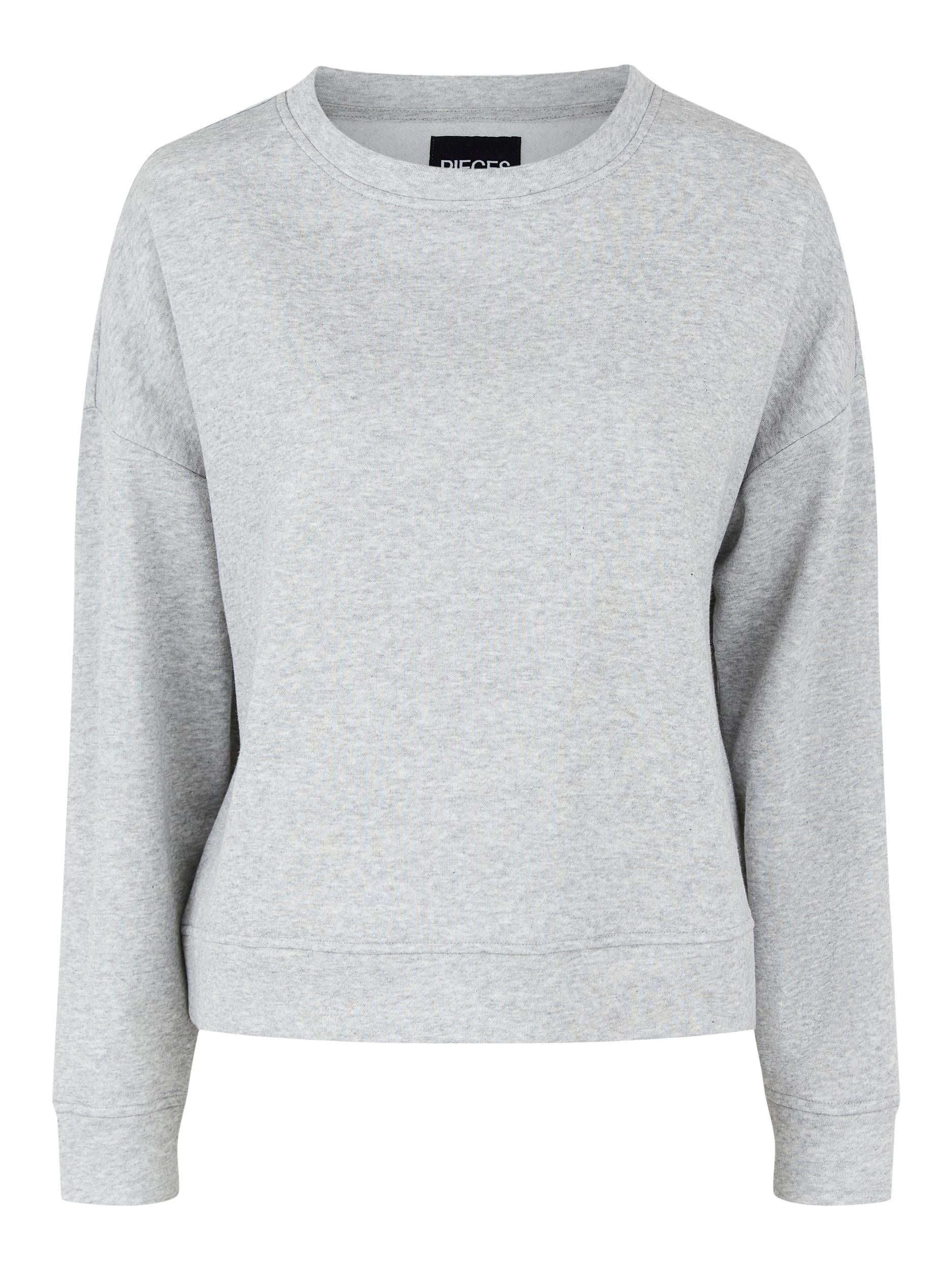 Pieces Chilli Sweatshirt Light Grey Melange NO25