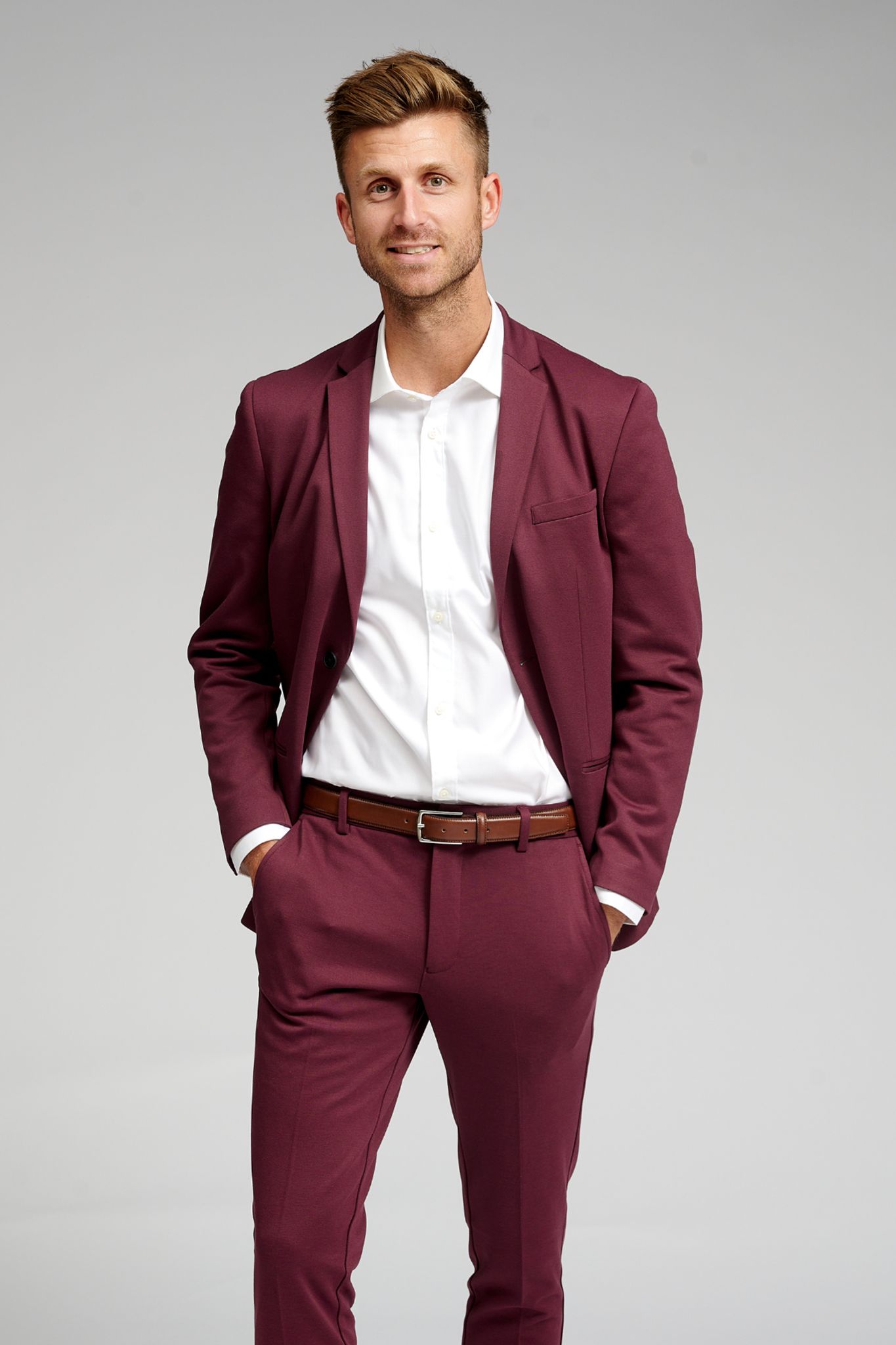 Den Originale Performance Blazer - Bordeaux Online Hot Salg
