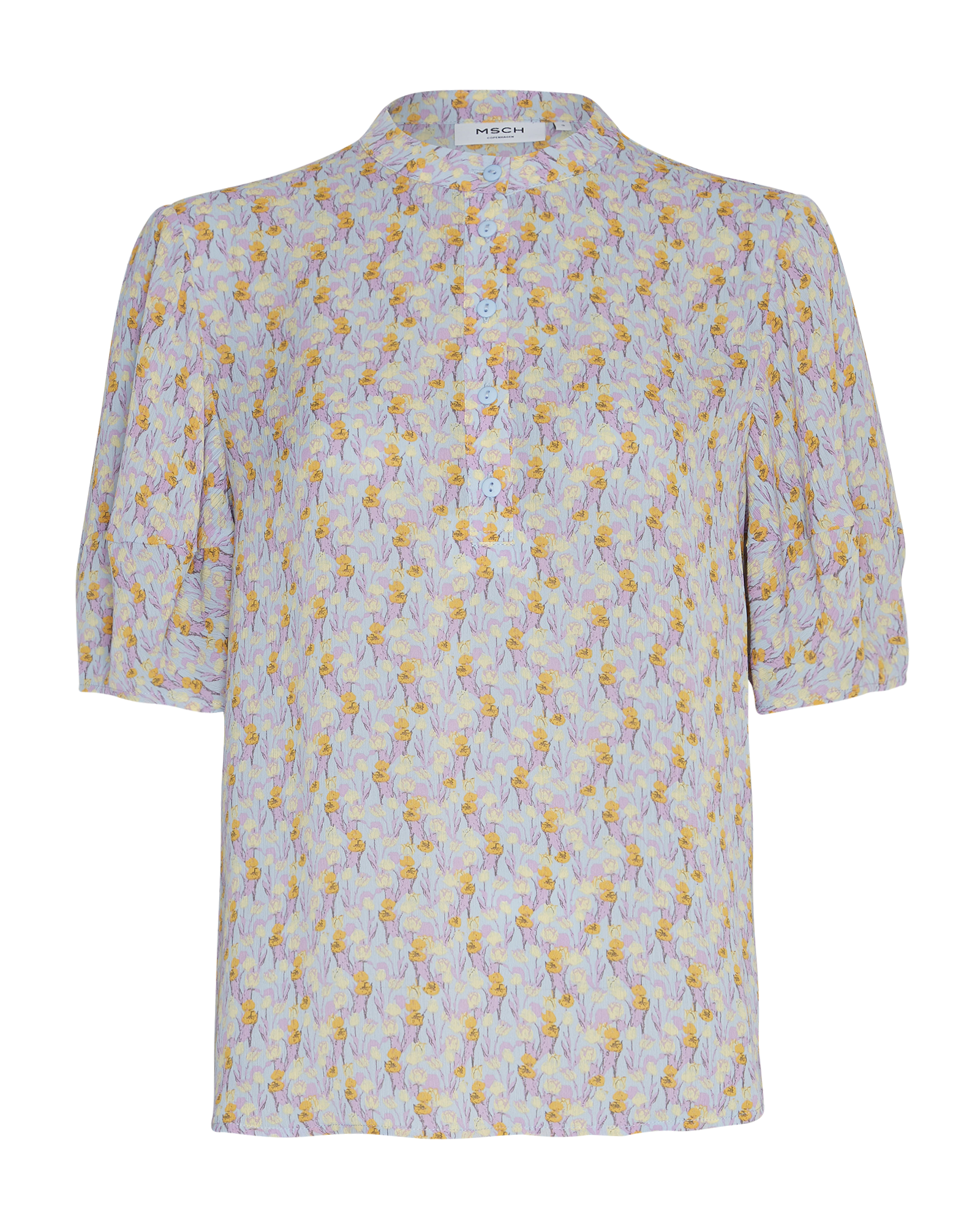 Moss Copenhagen Henriet Rikkelie 2/4 Bluse Blue Flowers