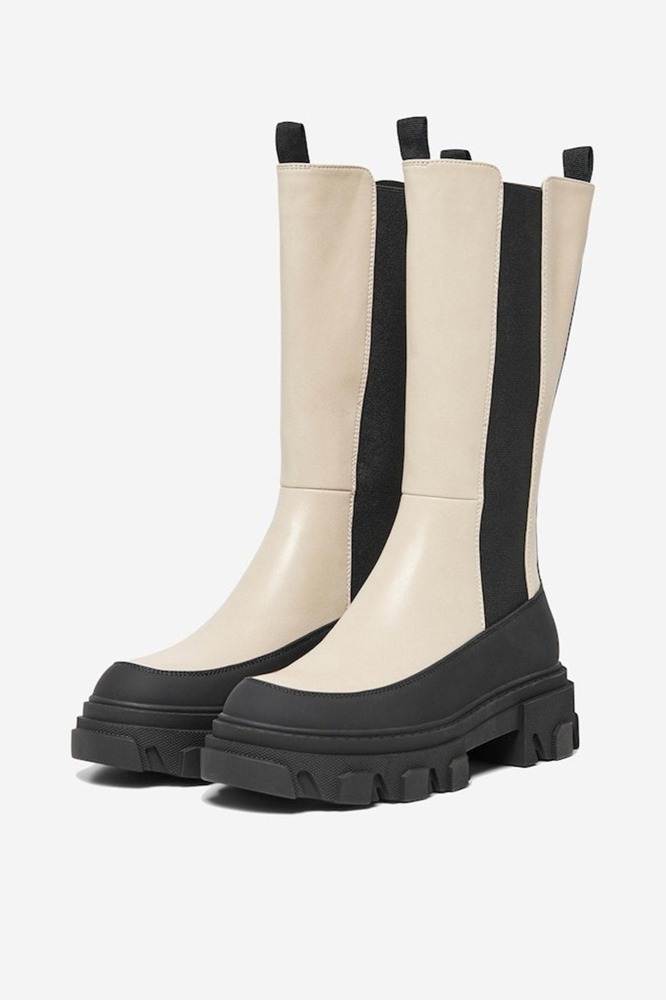 Tola Chunky Boots - Beige Hot på udsalg