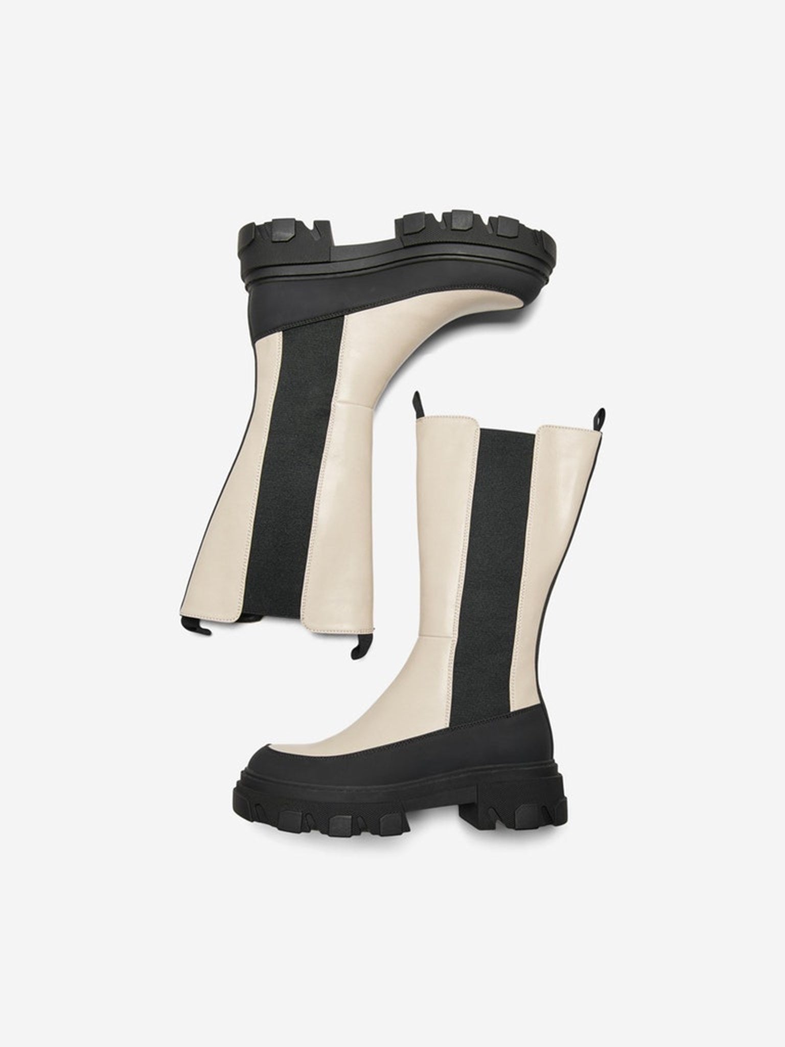 Tola Chunky Boots - Beige Hot på udsalg