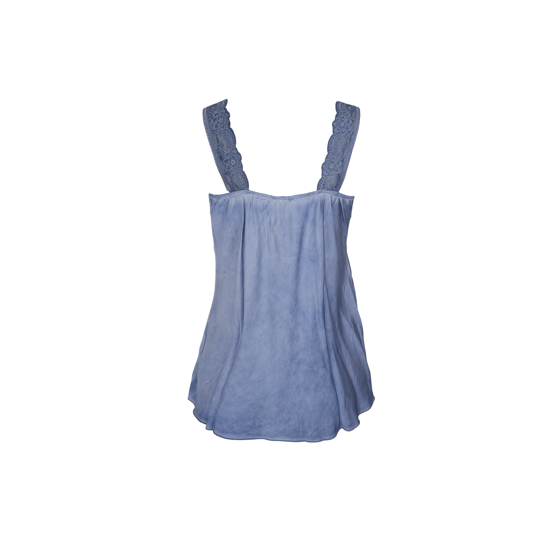 Black Colour Bea Lace Top Lt. Blue Online salg