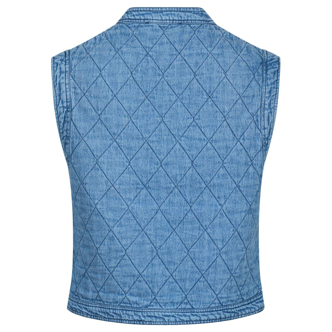 Neo Noir Carine Denim Vest Blue