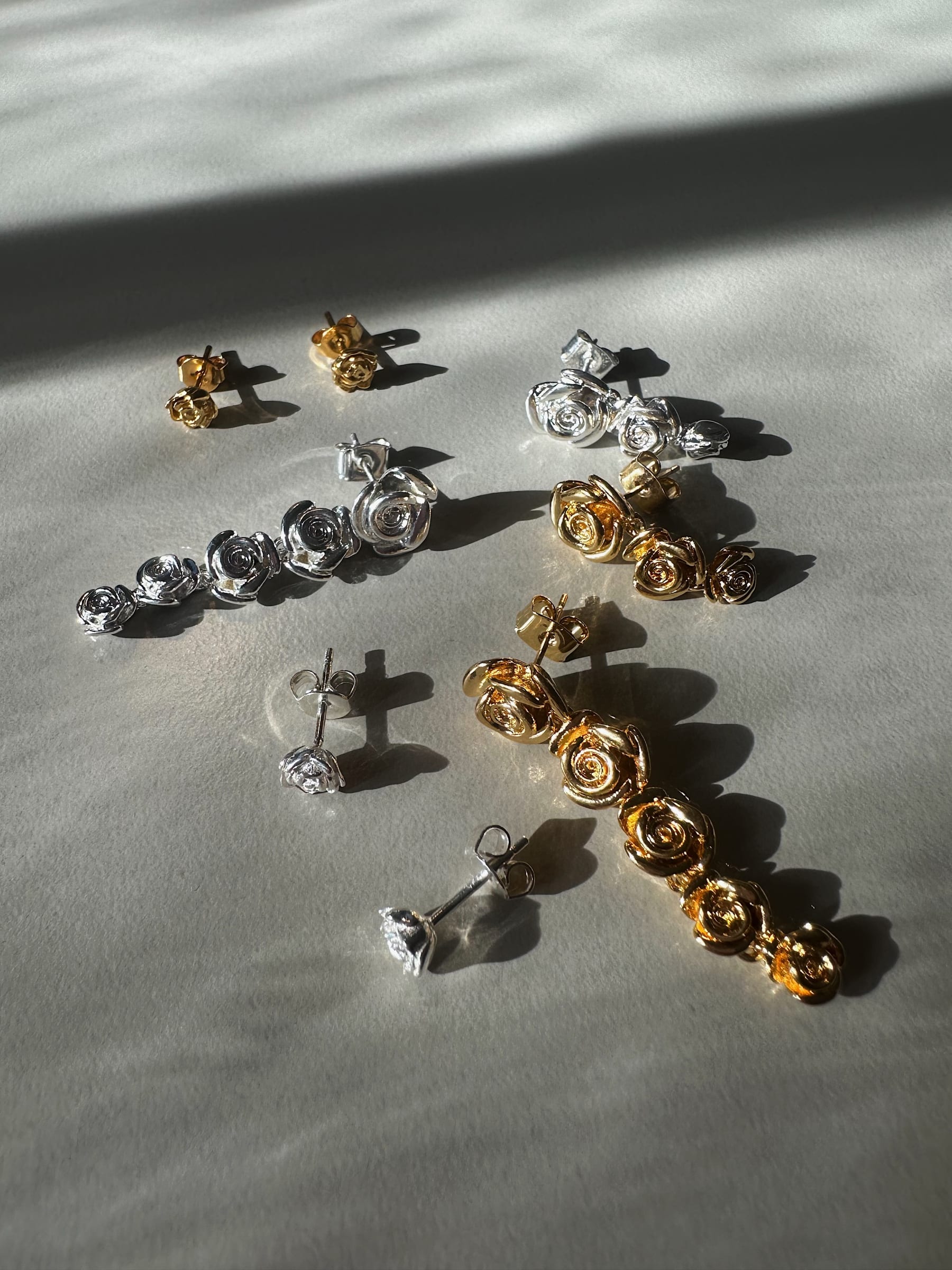 Pico Rose Quinted Stud Ørering