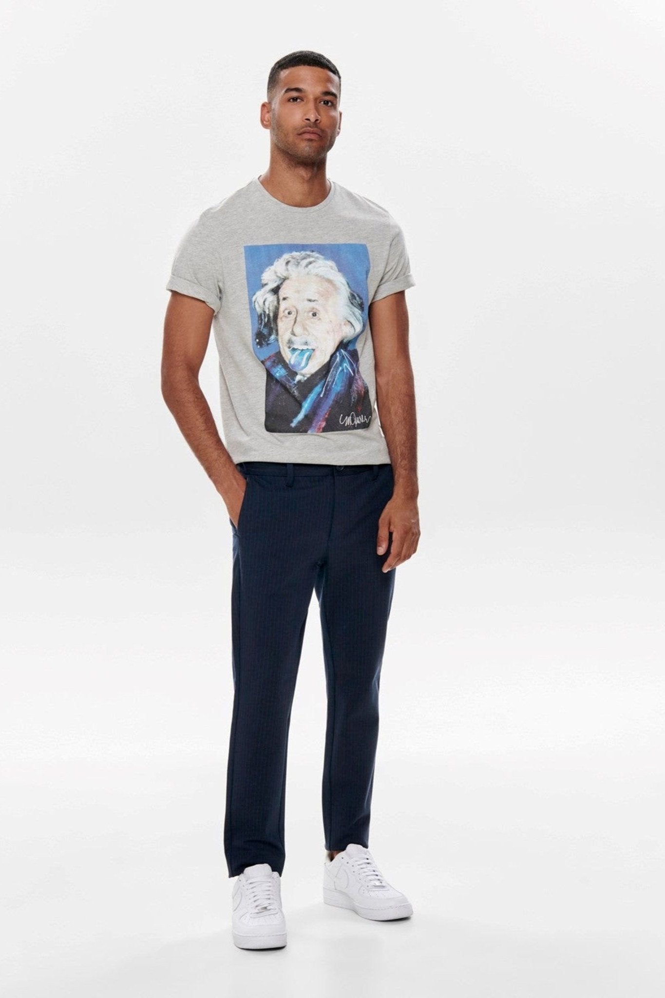 Mark Stribet Bukser - Rosin/Dark Navy