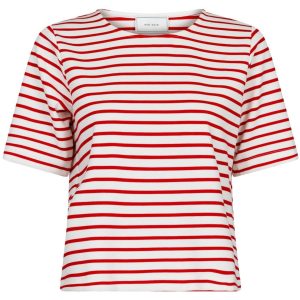 Neo Noir Soanie Stripe T-shirt Red Online
