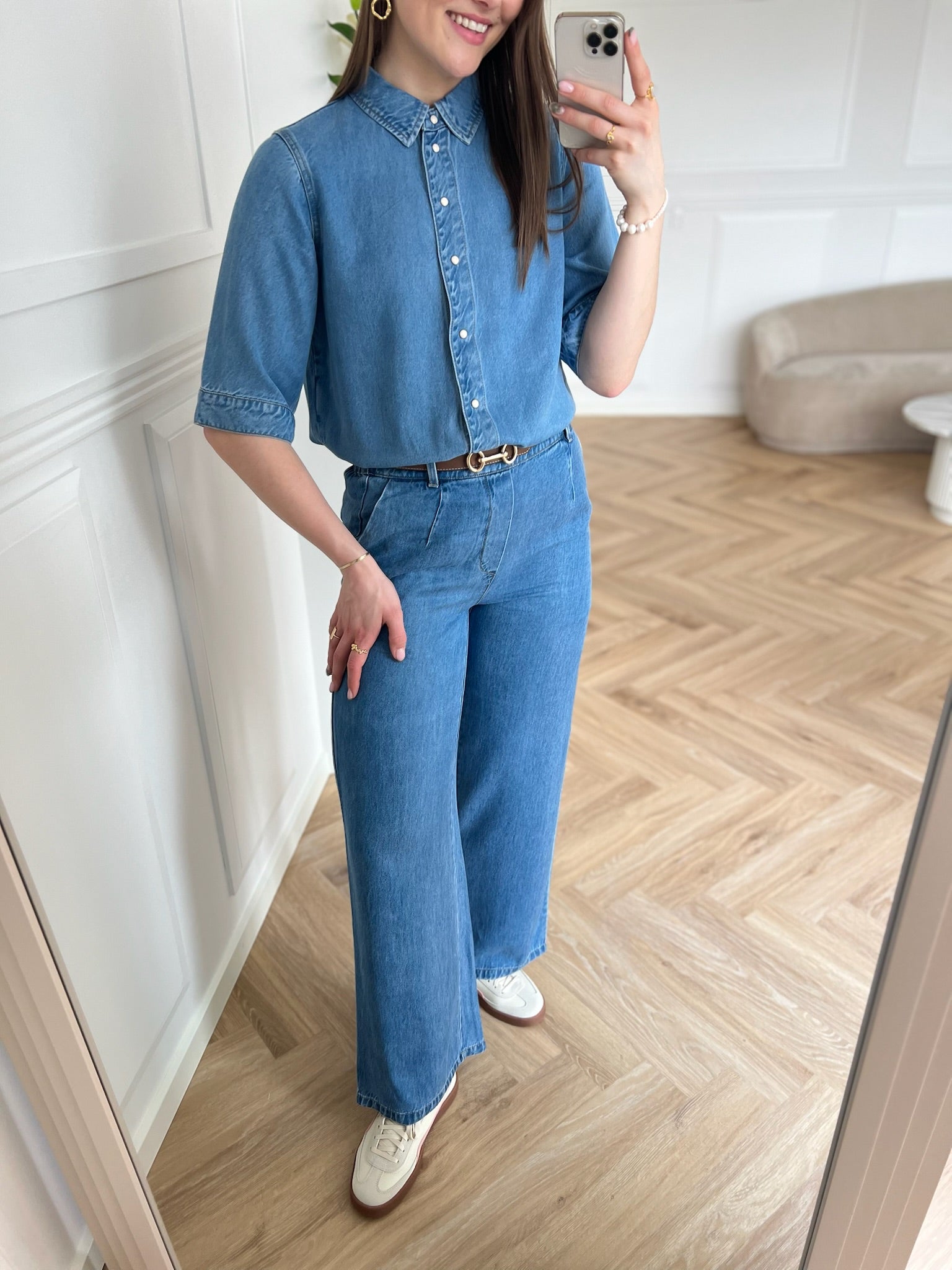 Object Frame 2/4 Denim Top NOS25 Light Blue Denim