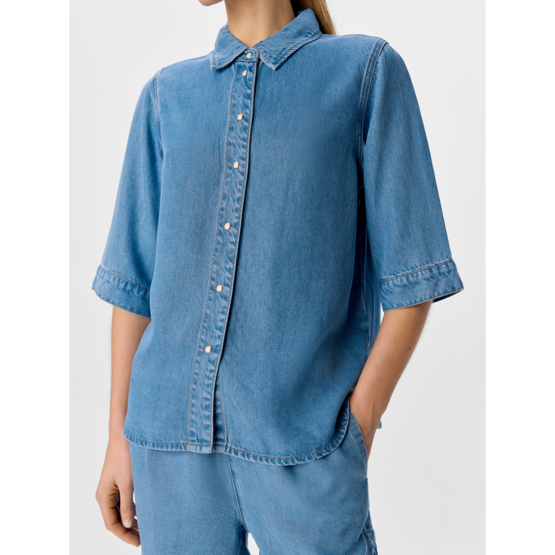 Object Frame 2/4 Denim Top NOS25 Light Blue Denim