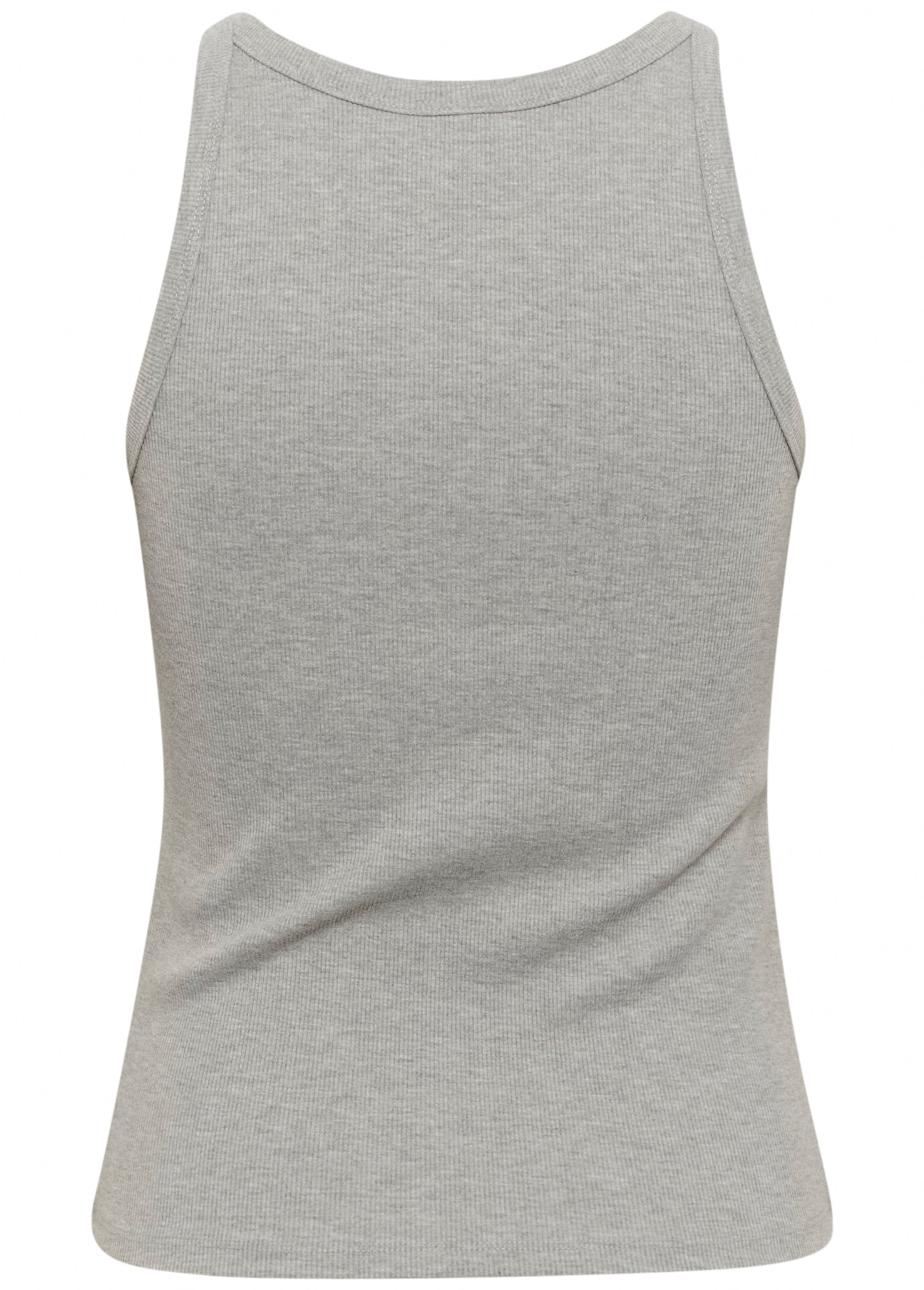 Gestuz Drew Melange Logo Tank Top Grey Melange