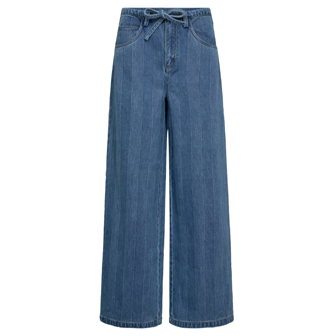 Haute L'Amitié Hering String Tie Jeans Bleached Denim