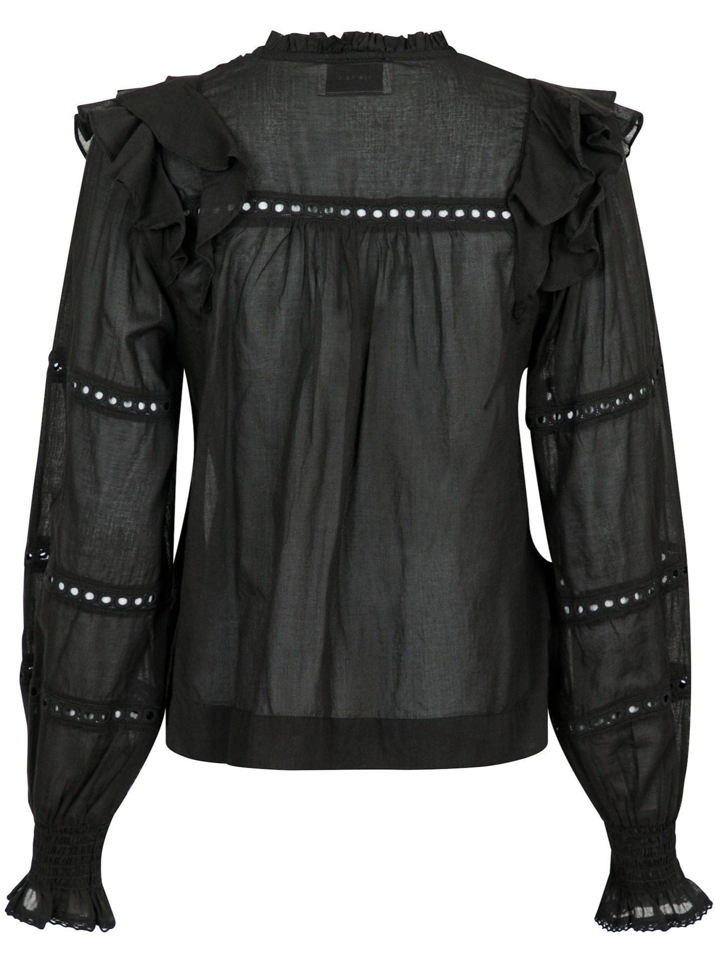 Neo Noir Aurika S Voile Bluse Black