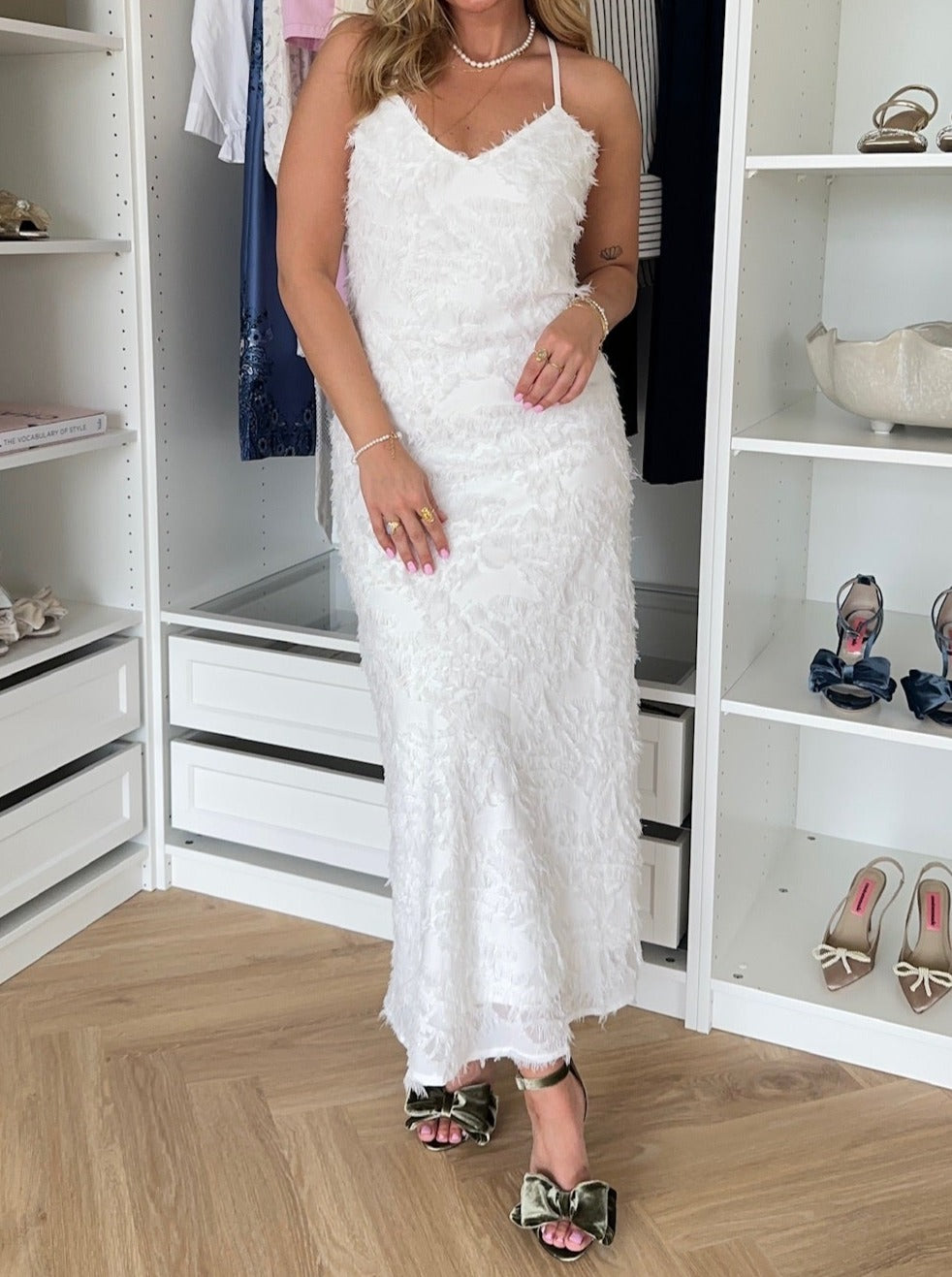 Neo Noir Clia Fringe Kjole White Online