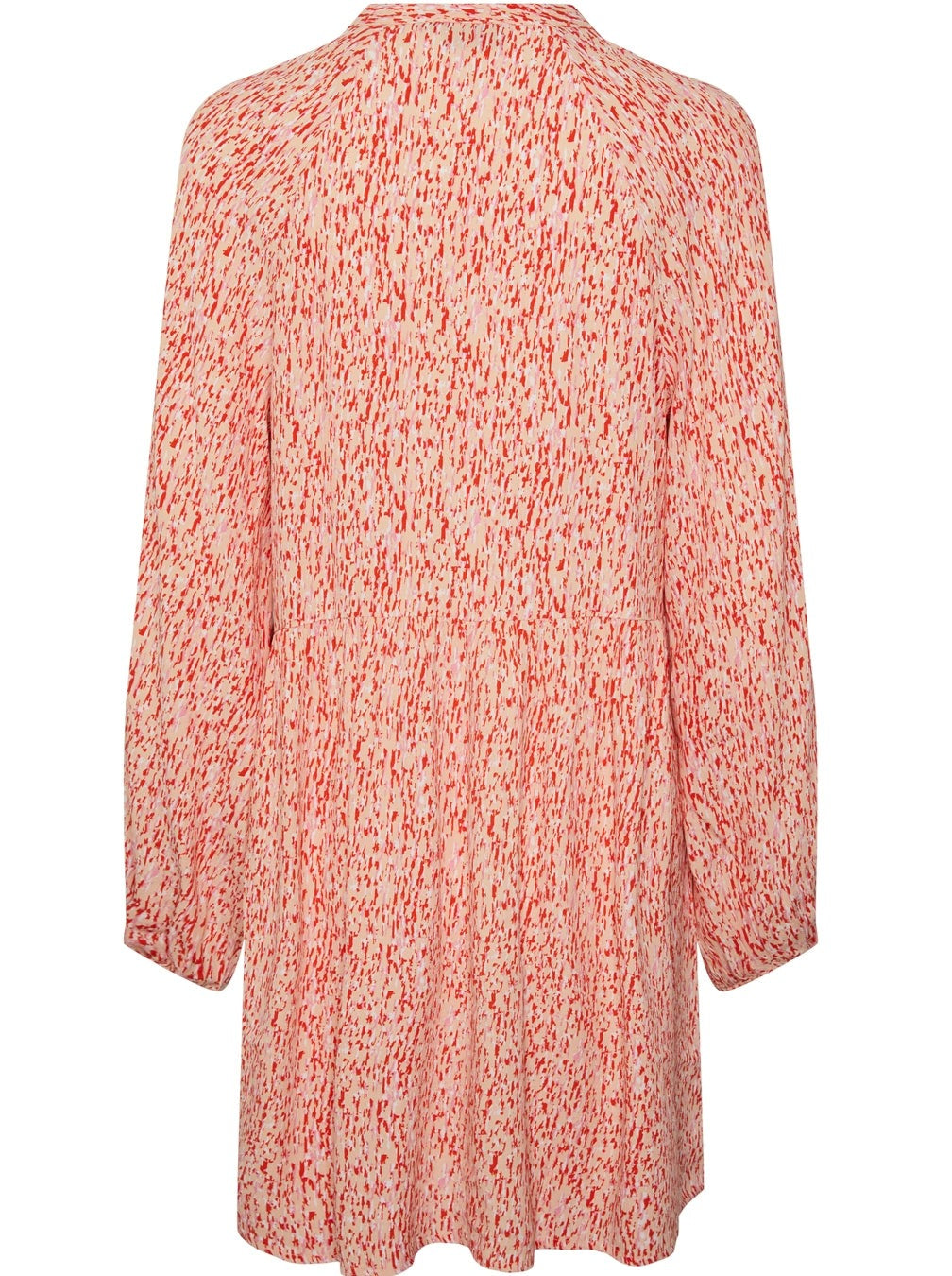 Pieces Maxine LS Kjole Pink Sand Grafic