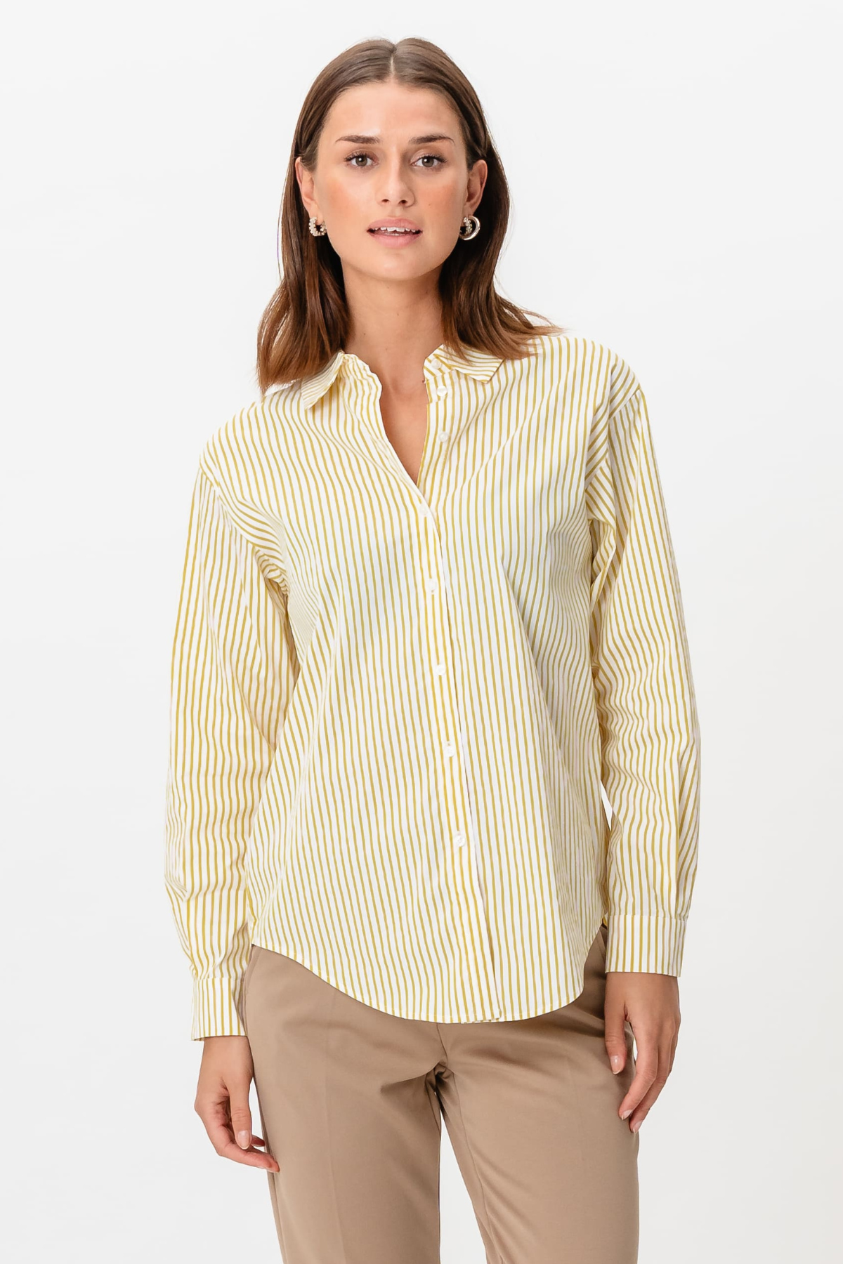 Tutta LO L/S Skjorte - Gul Udsalg
