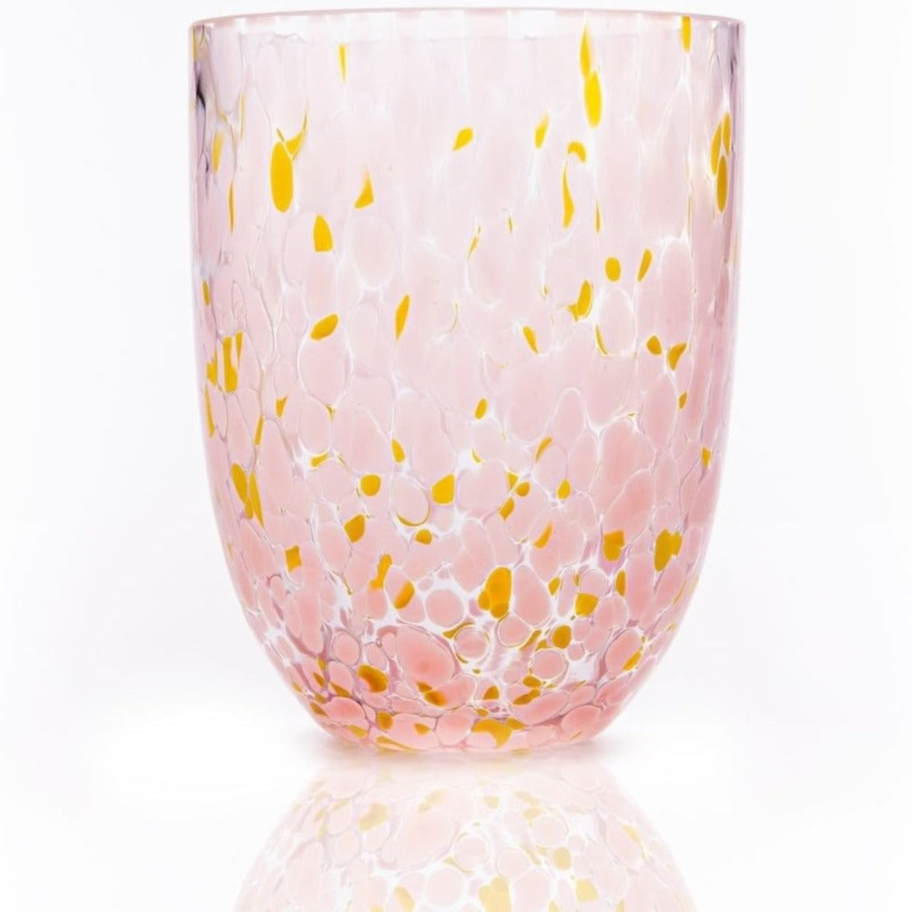 Anna Von Lipa Confetti Vandglas Rosa + Yellow