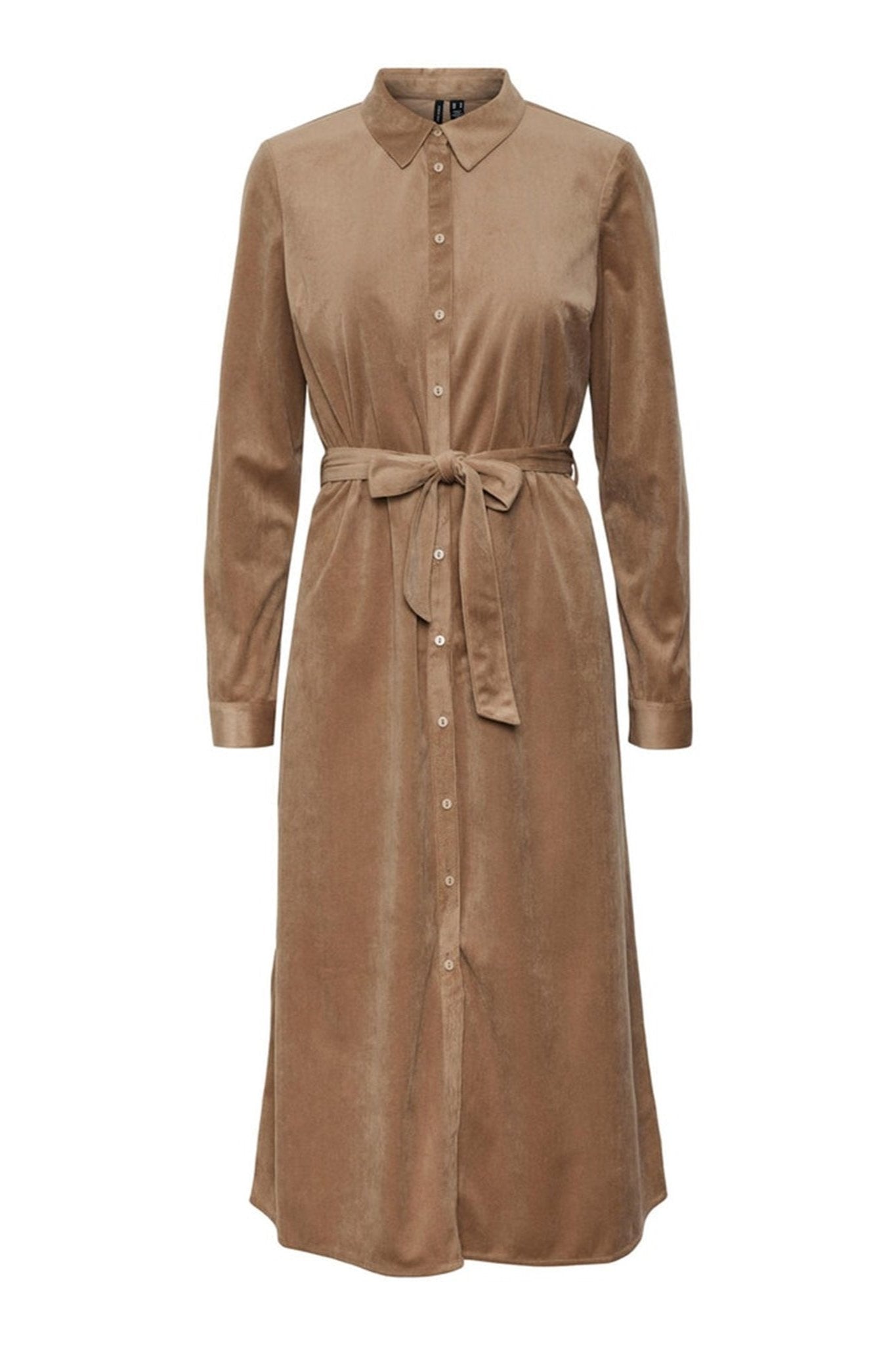 Ida Calf Skjorte Kjole - Silver Mink Mode