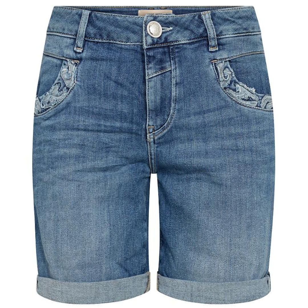 Mos Mosh Naomi Grendal Shorts Mid Blue