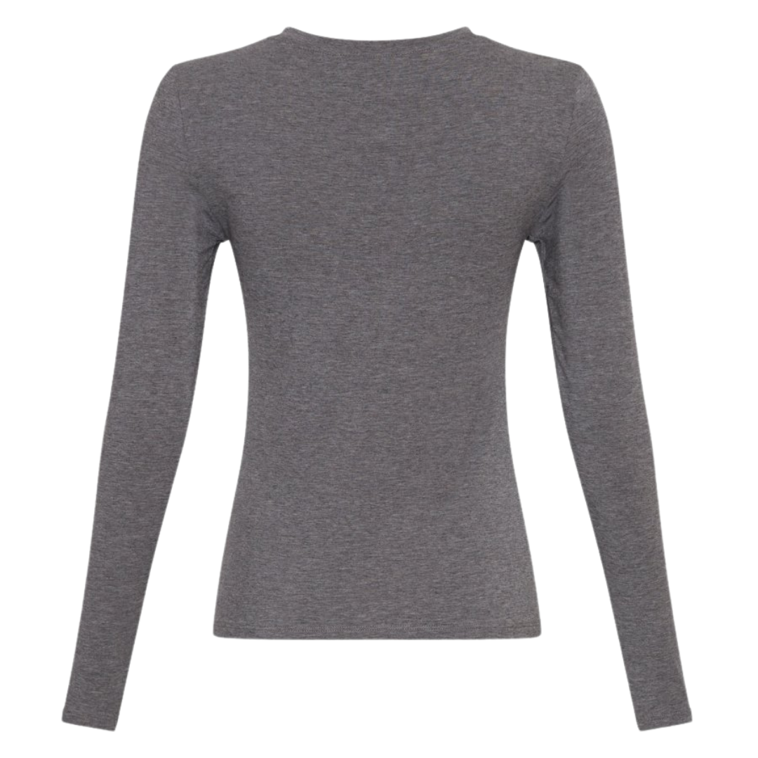 MSCH Copenhagen Betrina LS Bluse Medium Grey Melange NO25