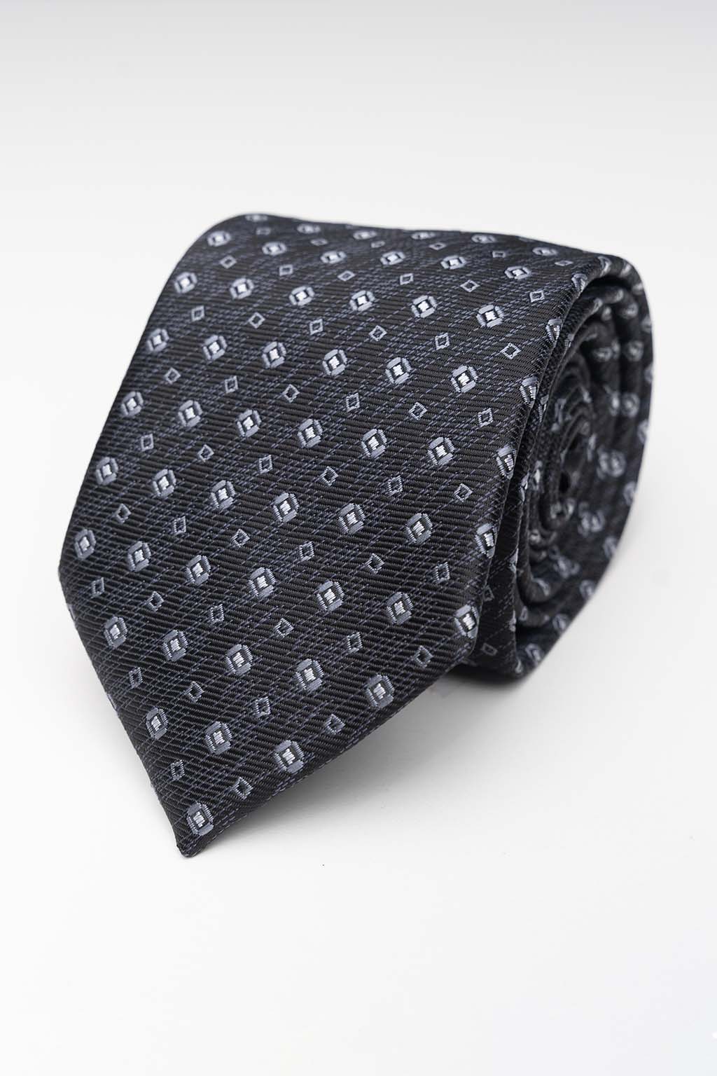 slips-graa-sort-prikket_0.jpg Slips - Grå/Sort Prikket