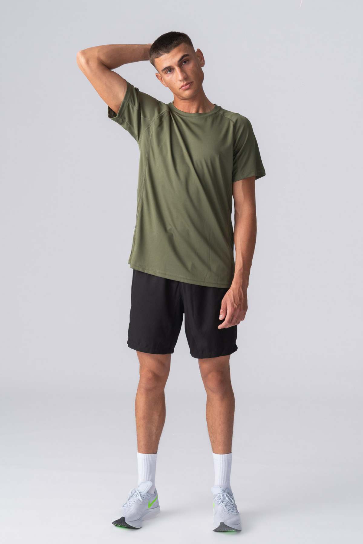 Trænings T-shirt - Army Grøn